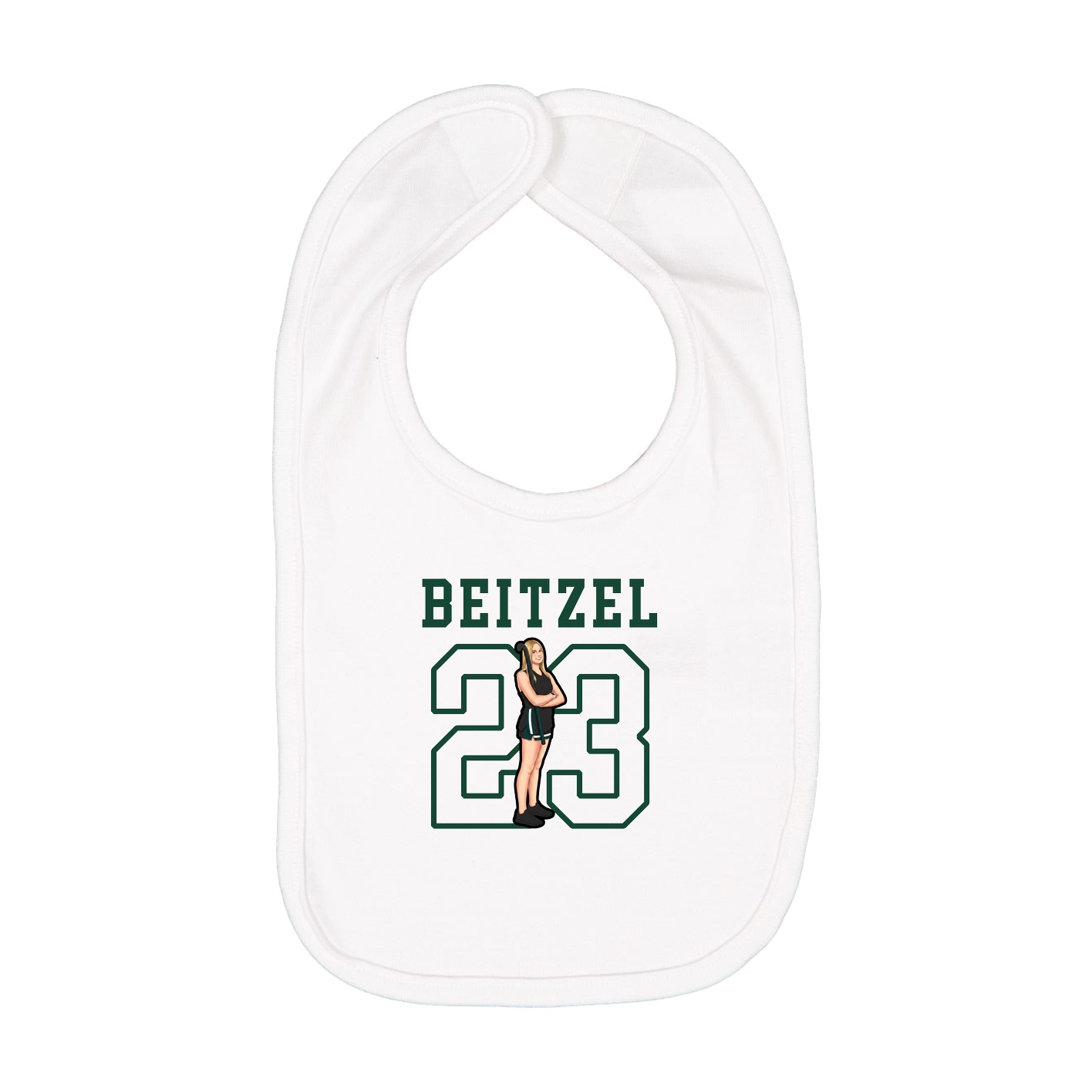 Infant Bib — Shirsey in White