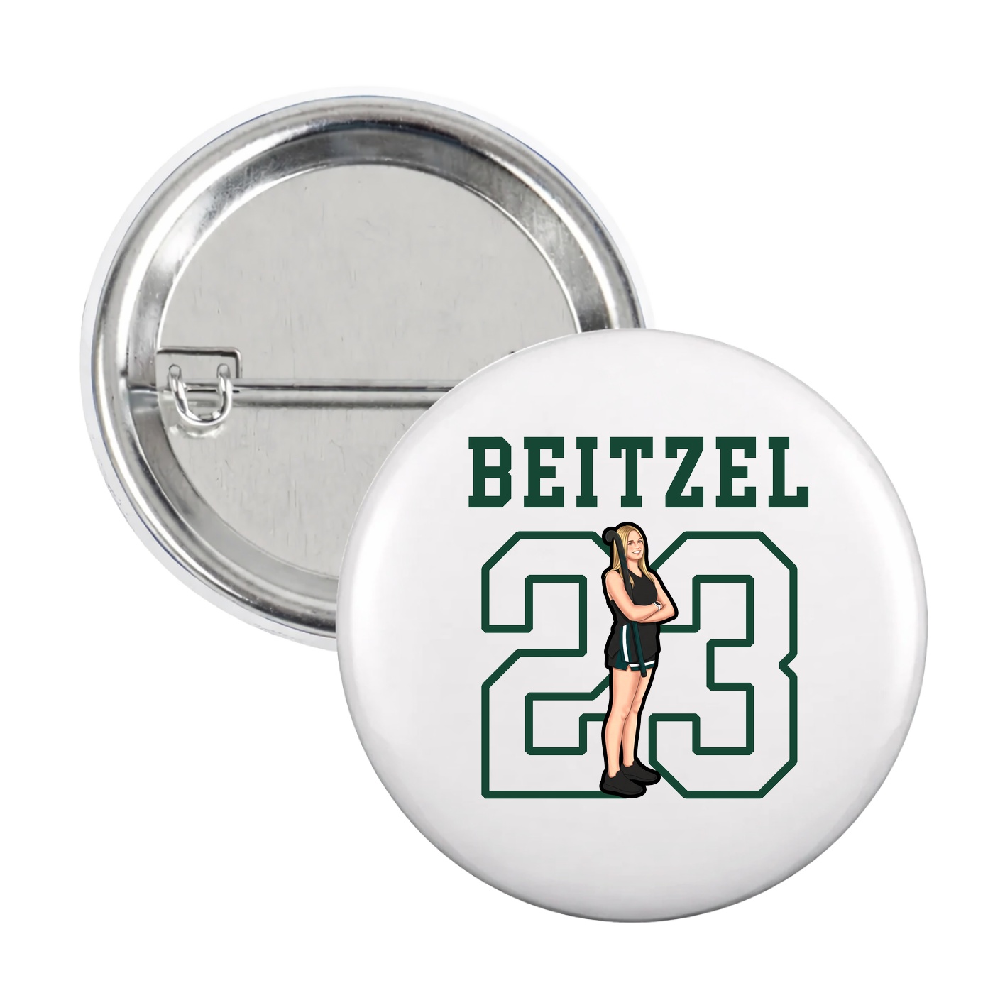 Game Day Button — Shirsey in White