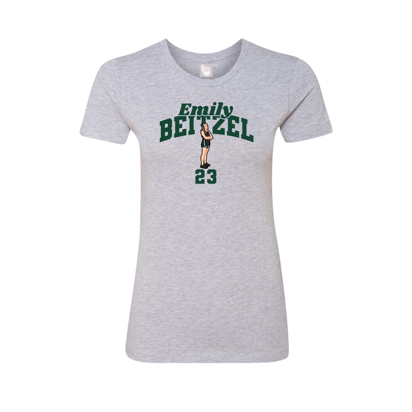 Womens Tee — Signature Arch in Grey