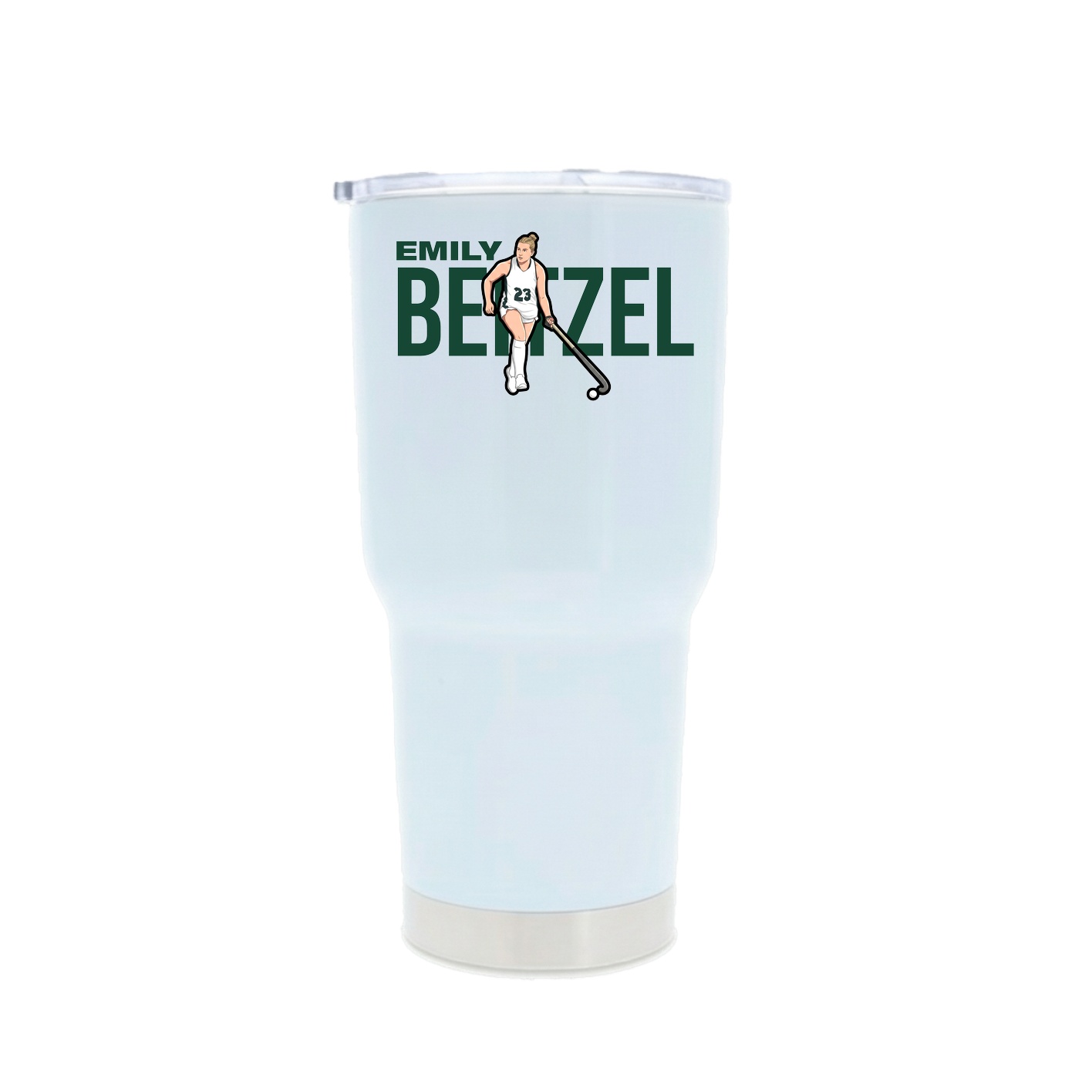 30oz Stainless Steel Tumbler — Player Name in White
