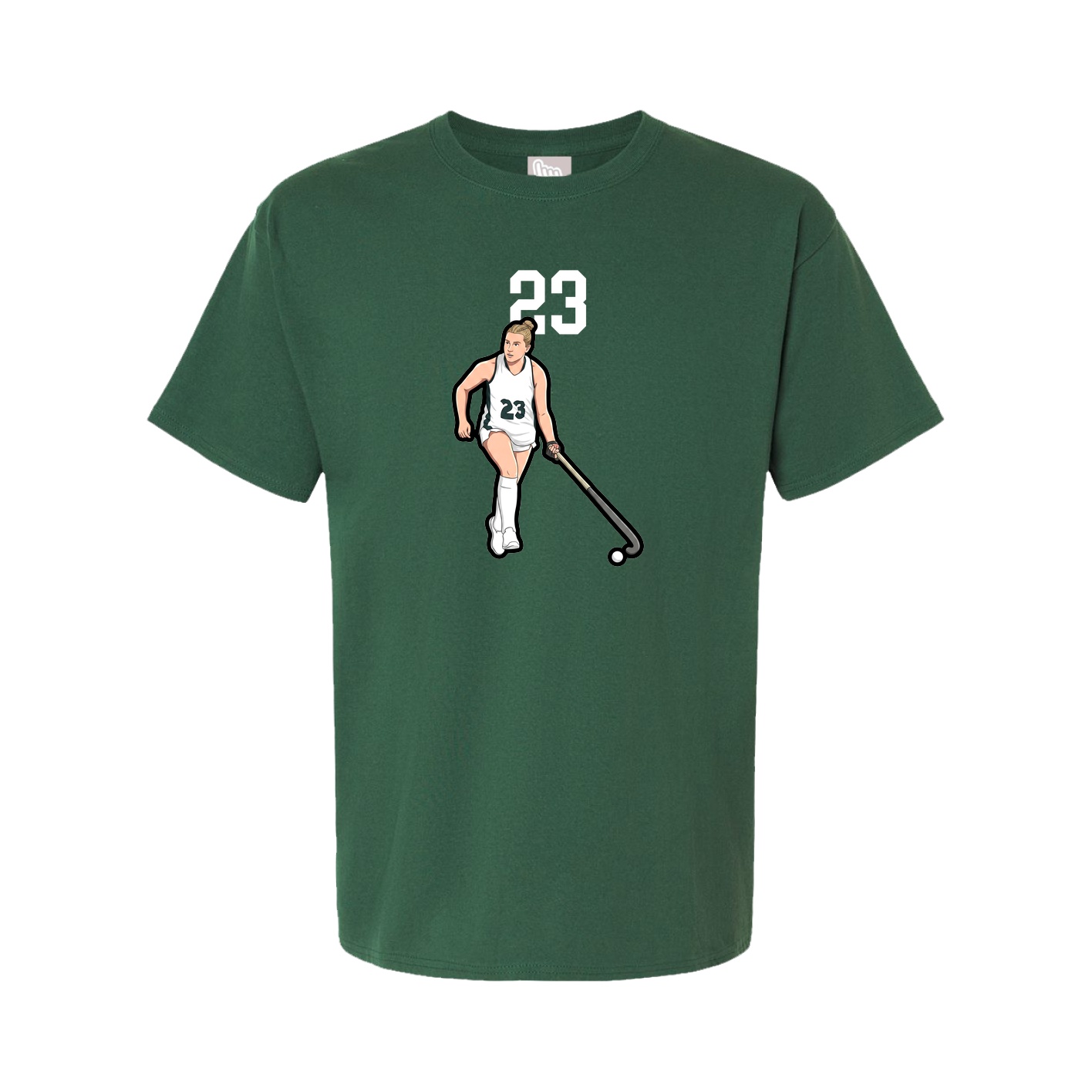 Youth Tee — Number Top in Green