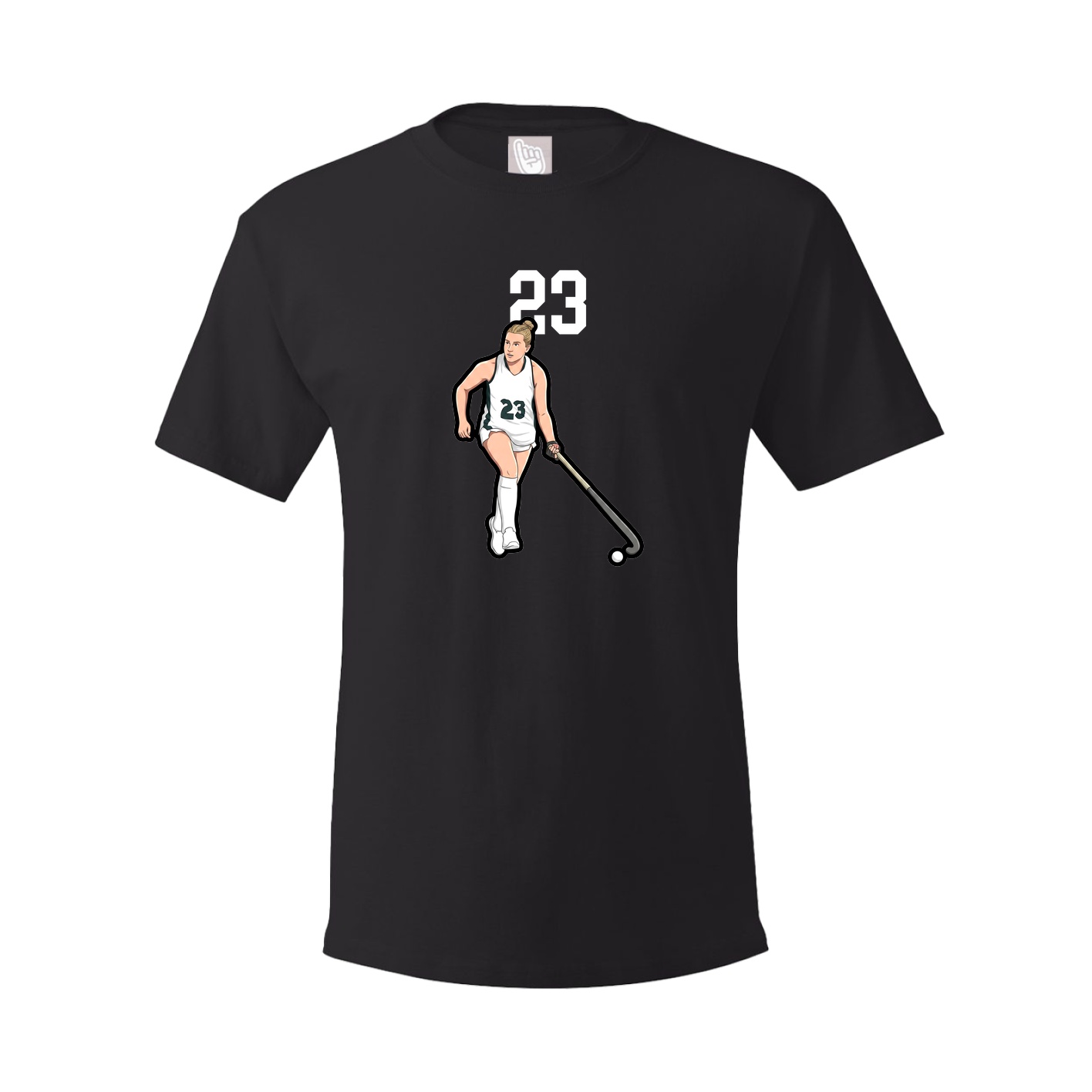 Youth Tee — Number Top in Black