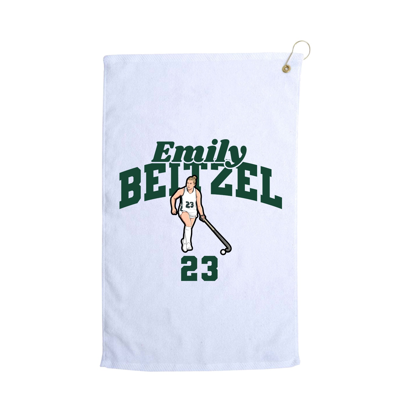 Golf Towel — Signature Arch in White