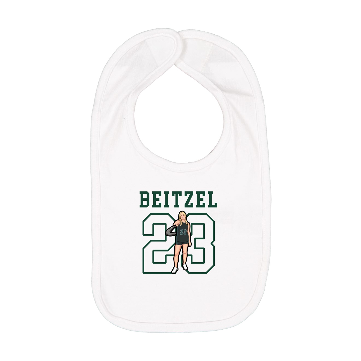 Infant Bib — Shirsey in White