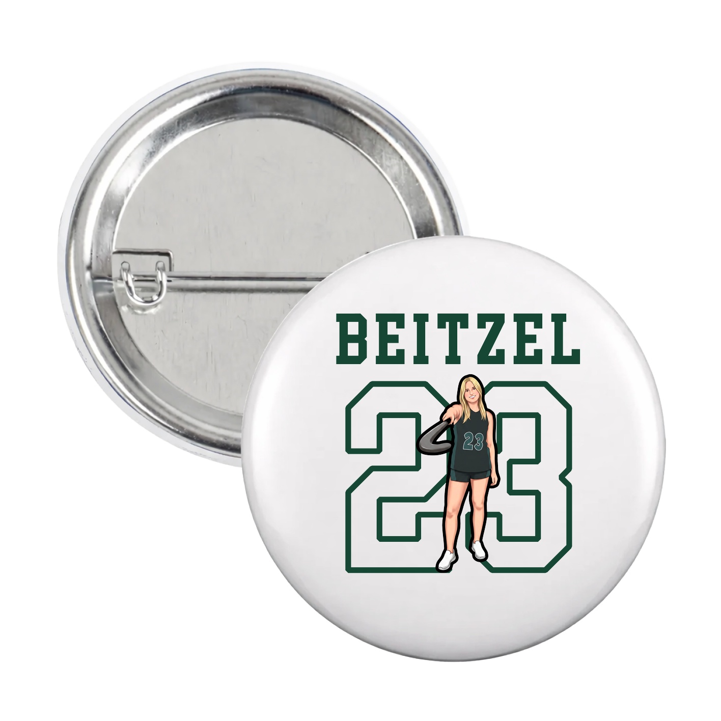 Game Day Button — Shirsey in White