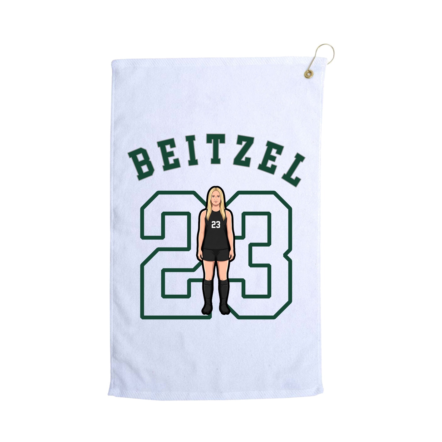 Golf Towel — Shirsey Arch in White