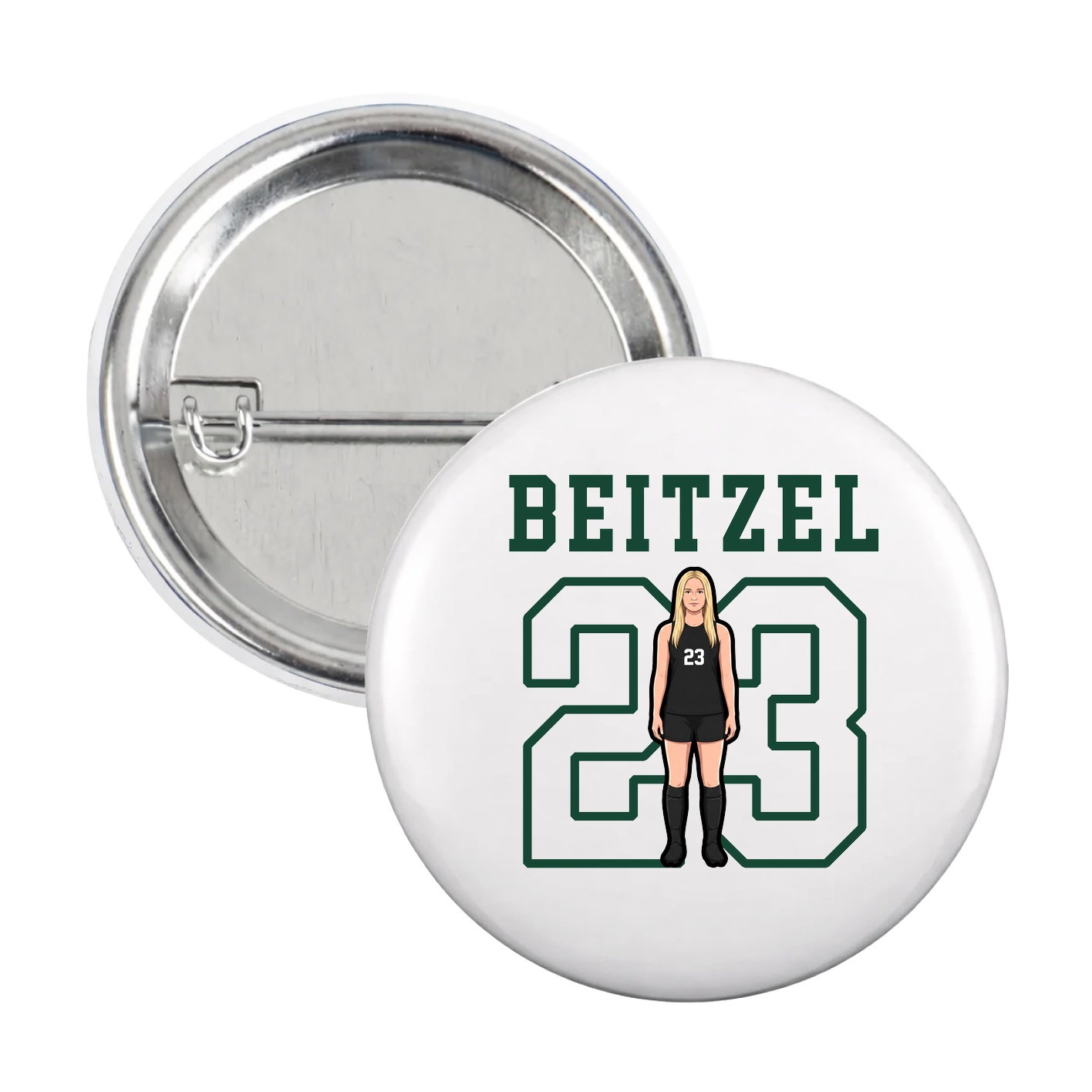 Game Day Button — Shirsey in White