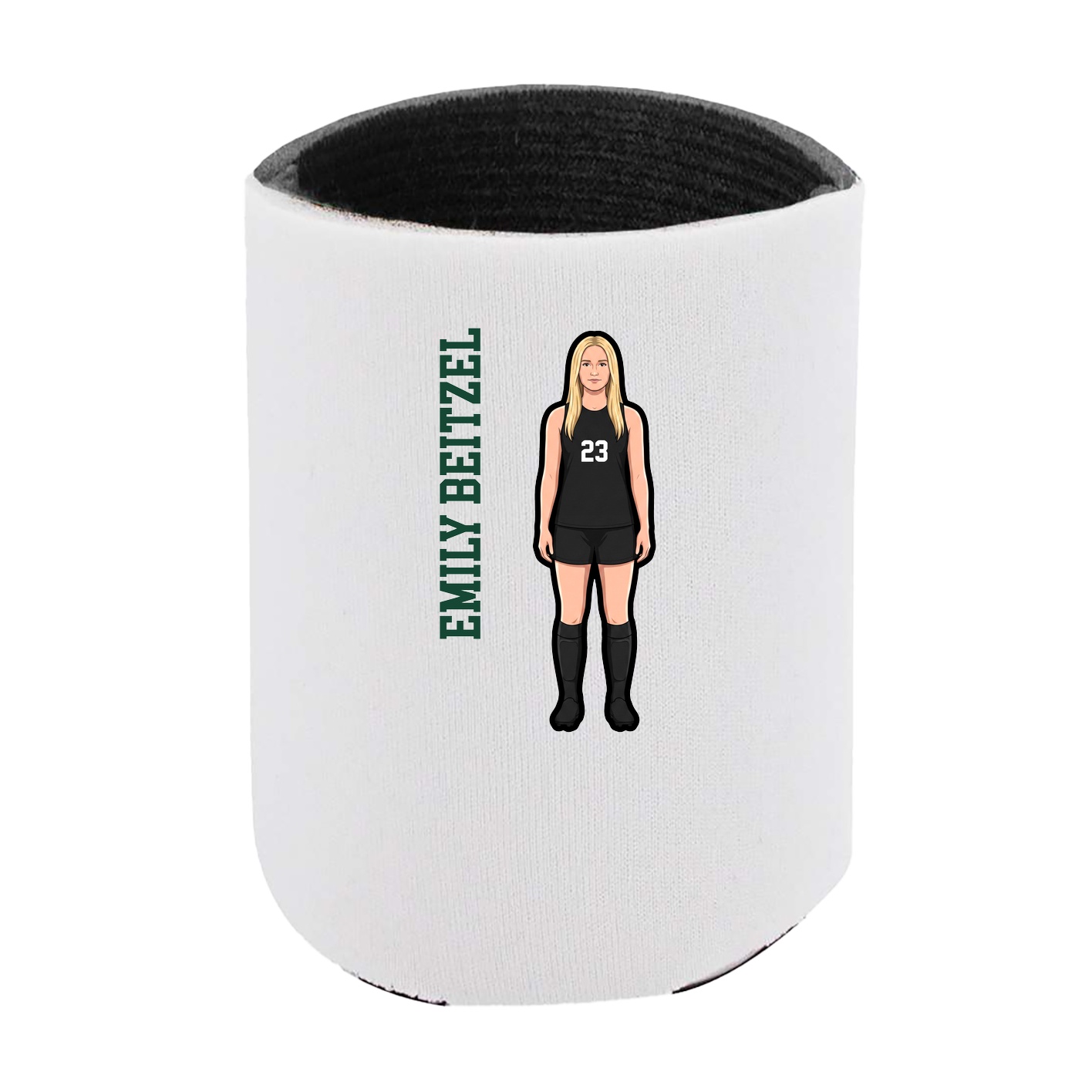 Can Holder — Name Vertical in White