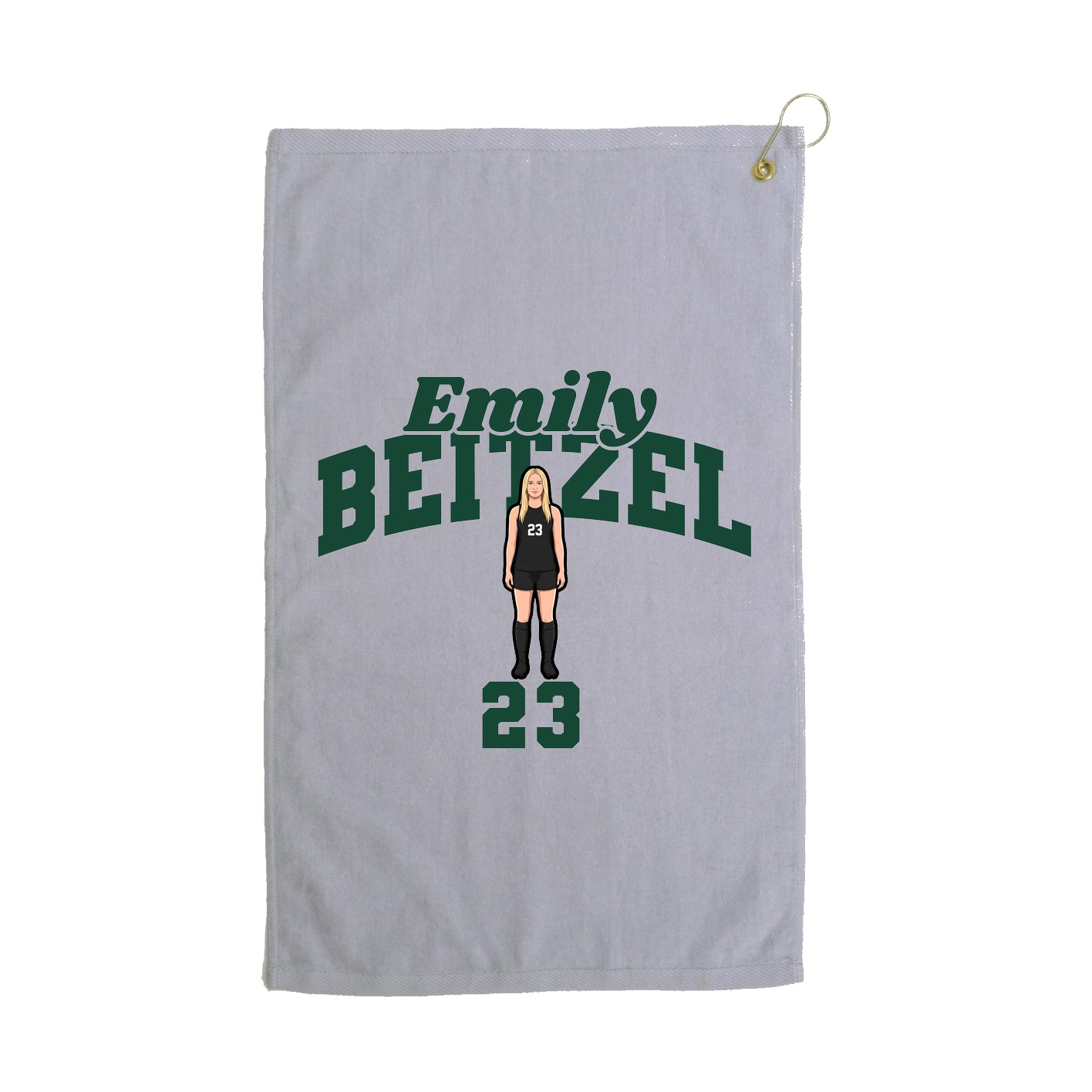 Golf Towel — Signature Arch in Grey