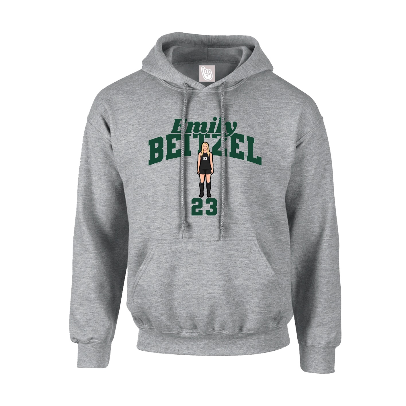 Hoodie — Signature Arch in Grey