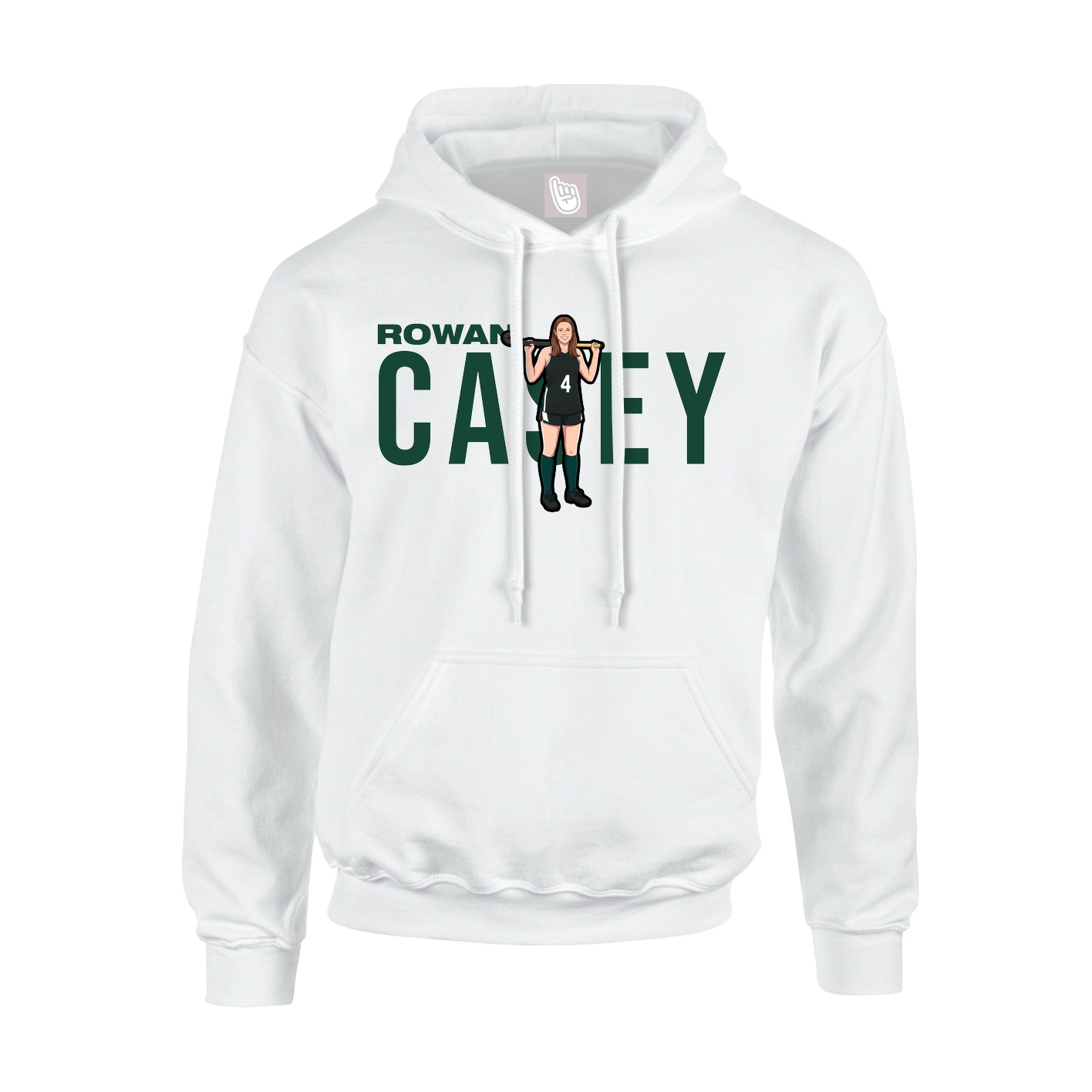 Hoodie — Player Name in White