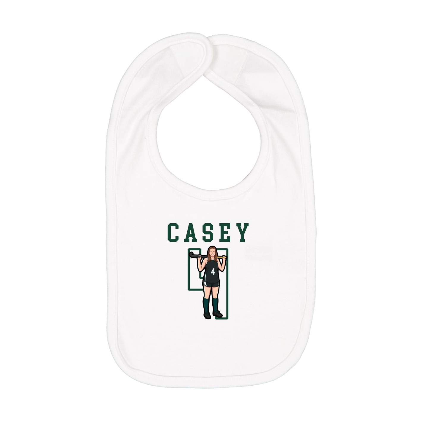 Infant Bib — Shirsey in White