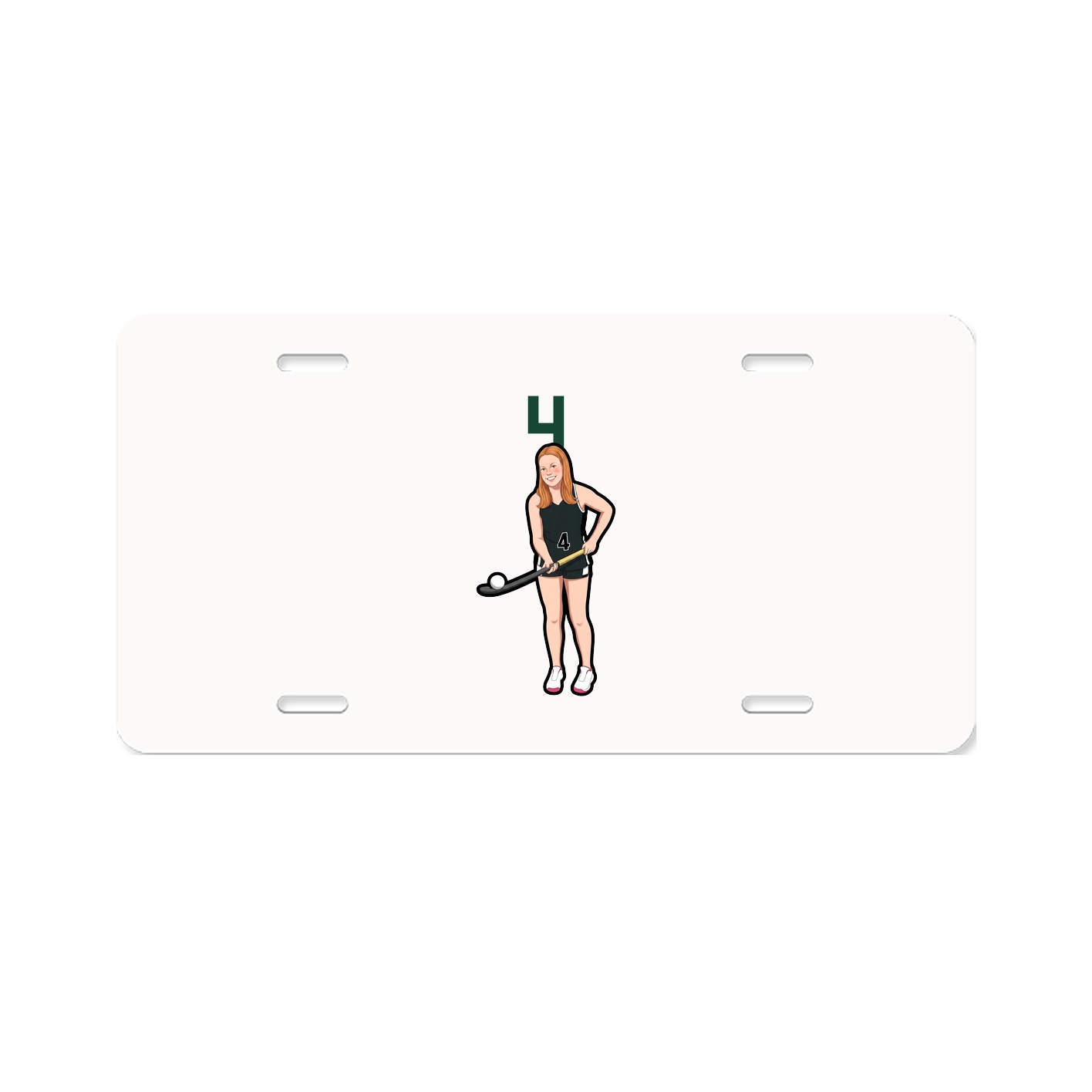 License Plate — Number Top in Classic