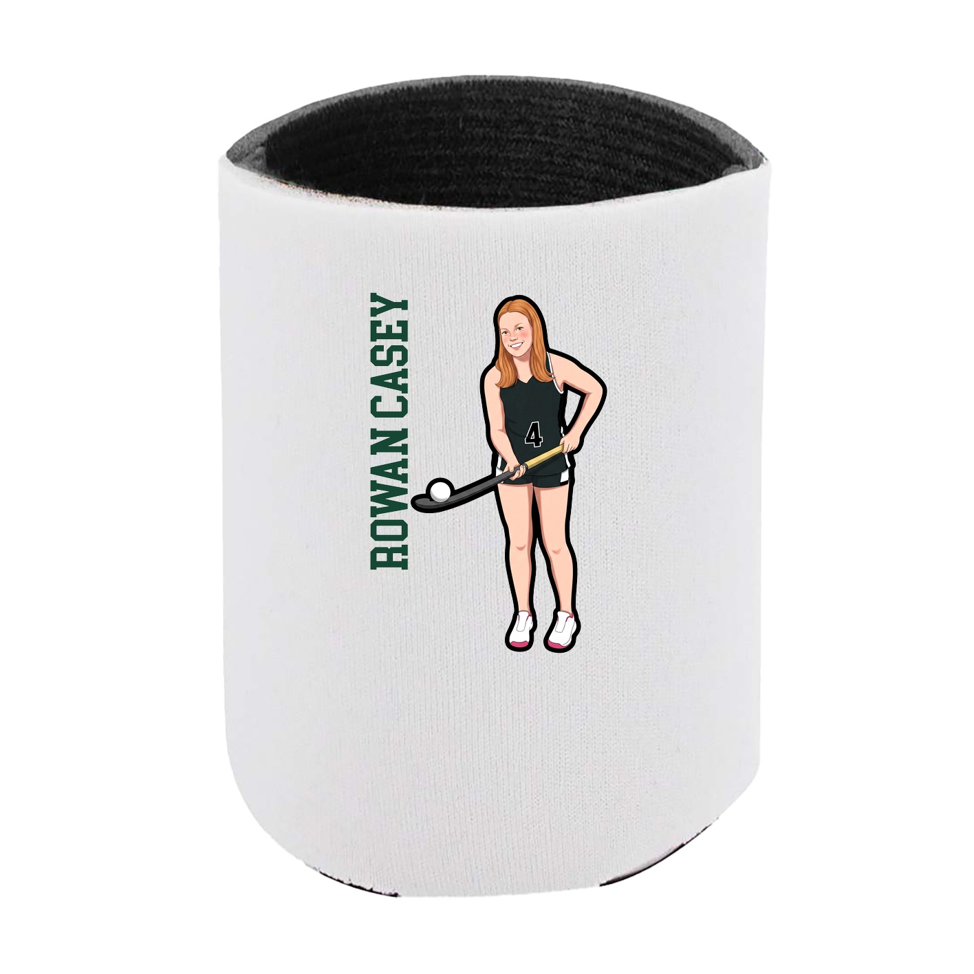 Can Holder — Name Vertical in White