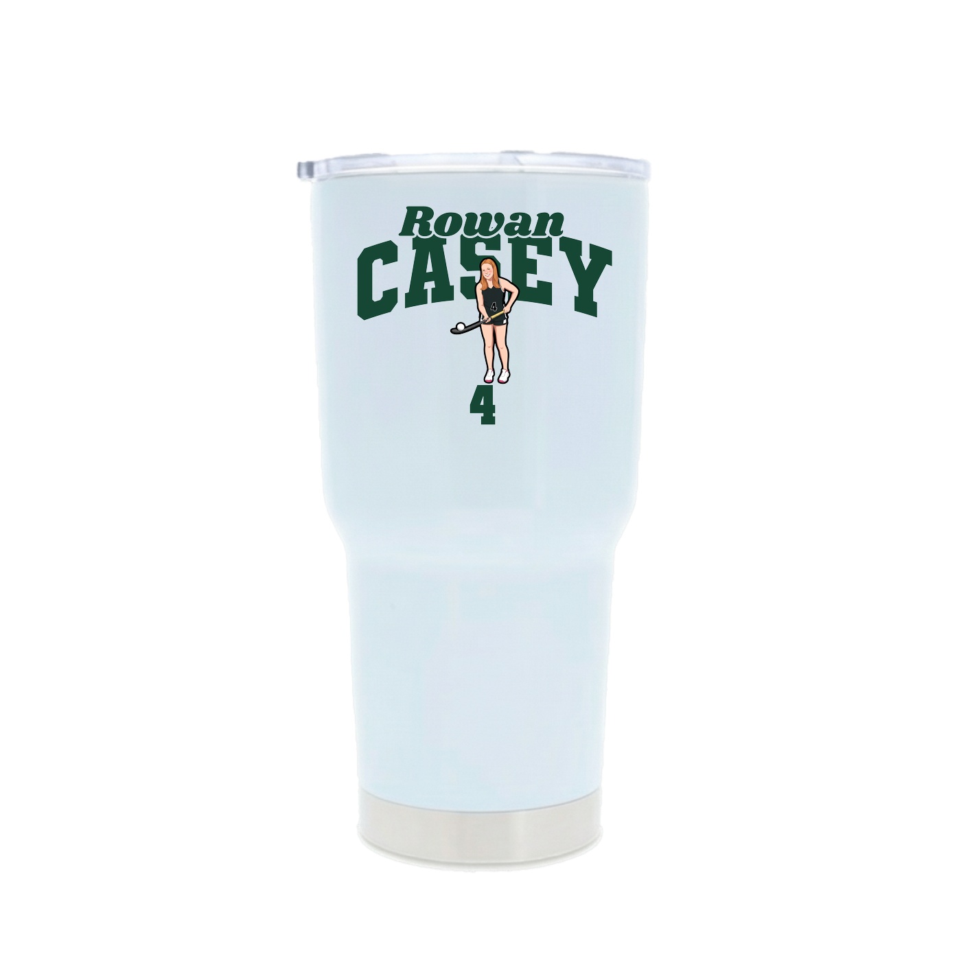 30oz Stainless Steel Tumbler — Signature Arch in White