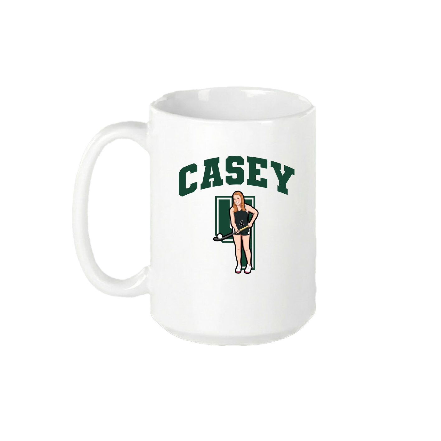 15oz Coffee Mug — Number in White