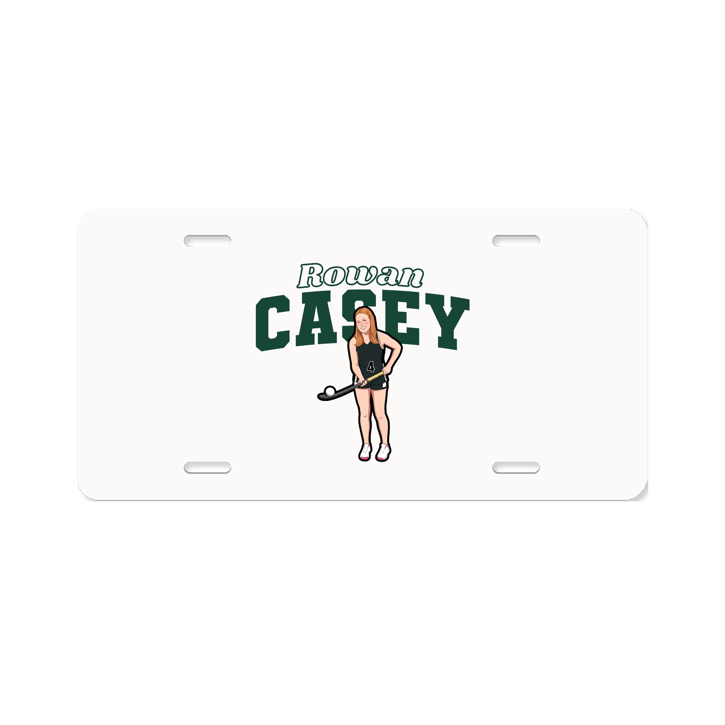 License Plate — Name Arch in Classic