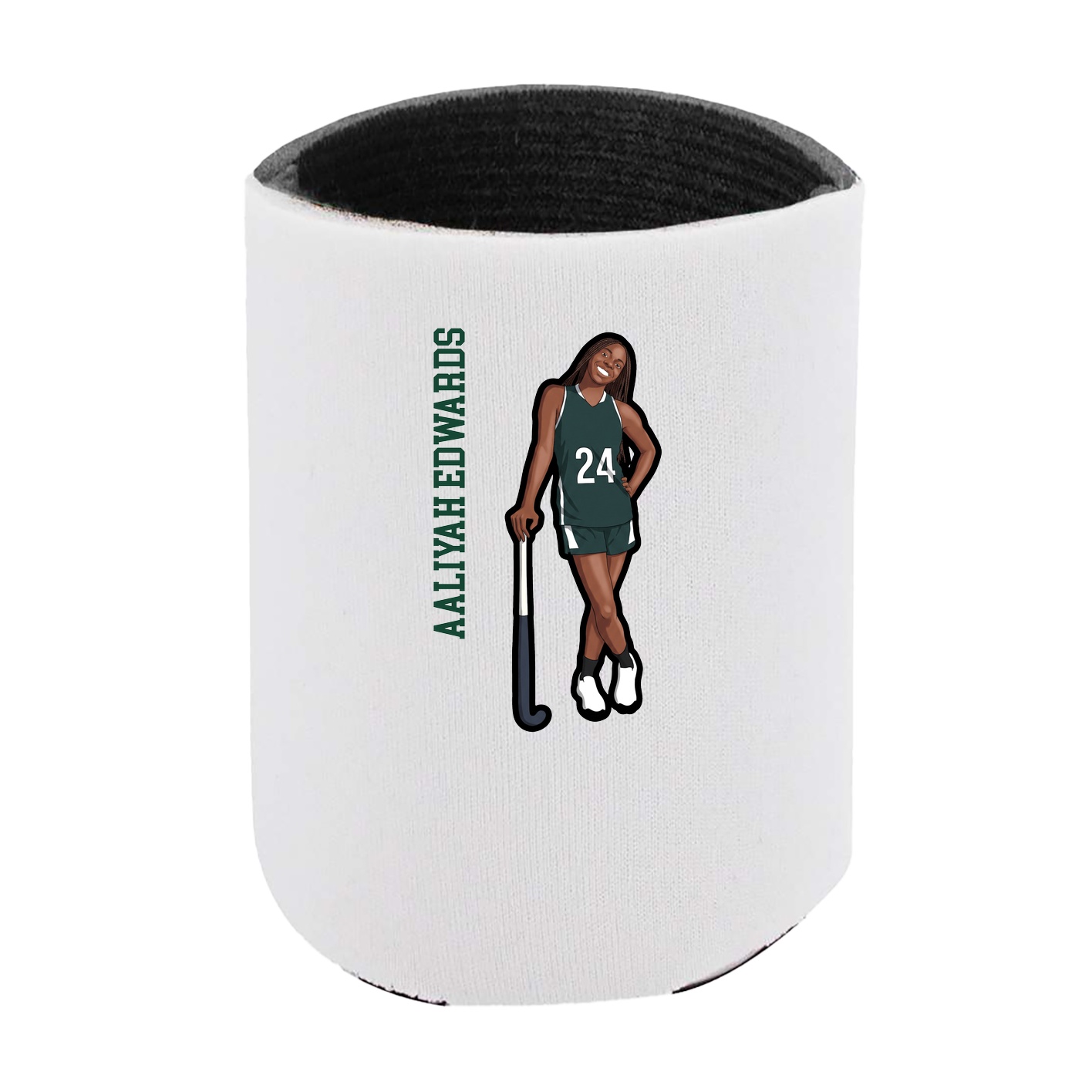 Can Holder — Name Vertical in White