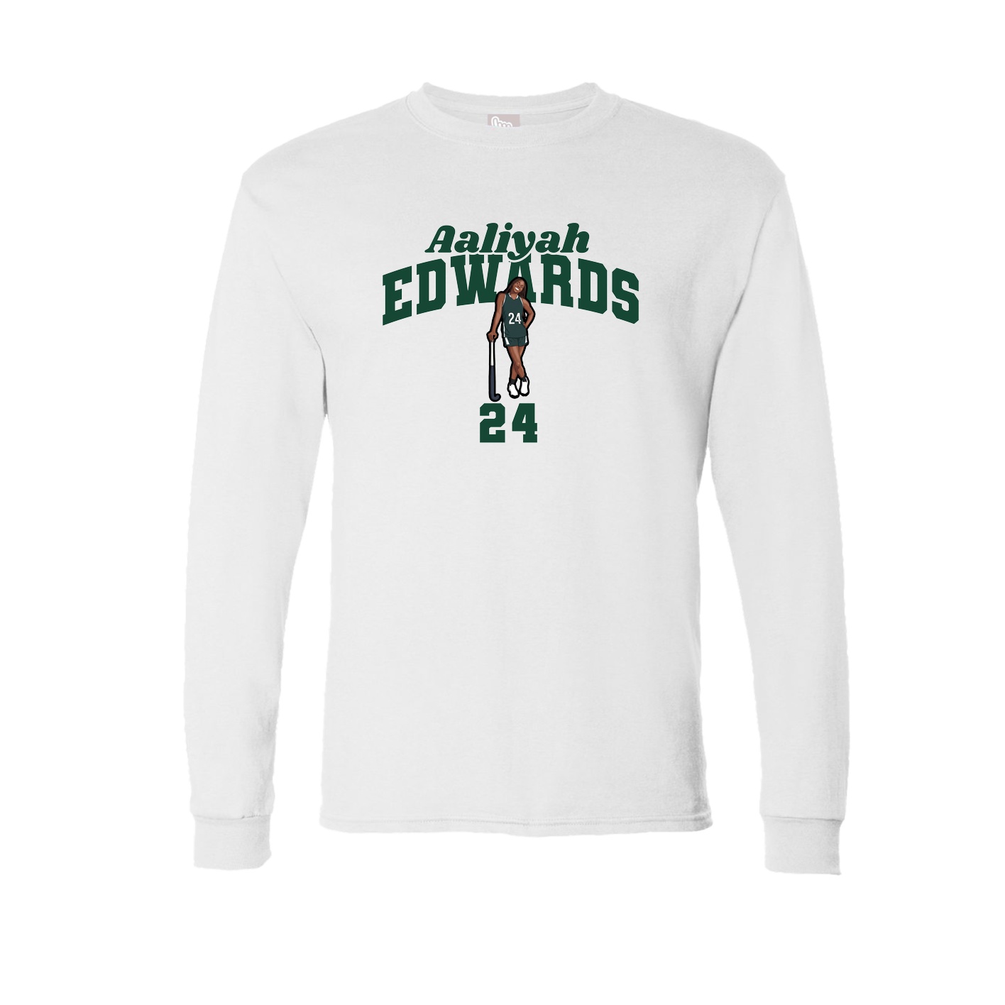Long Sleeve Tee — Signature Arch in White