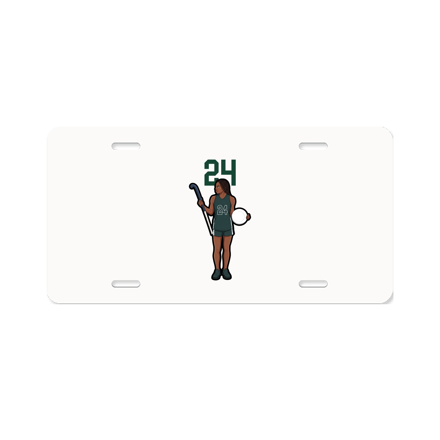 License Plate — Number Top in Classic