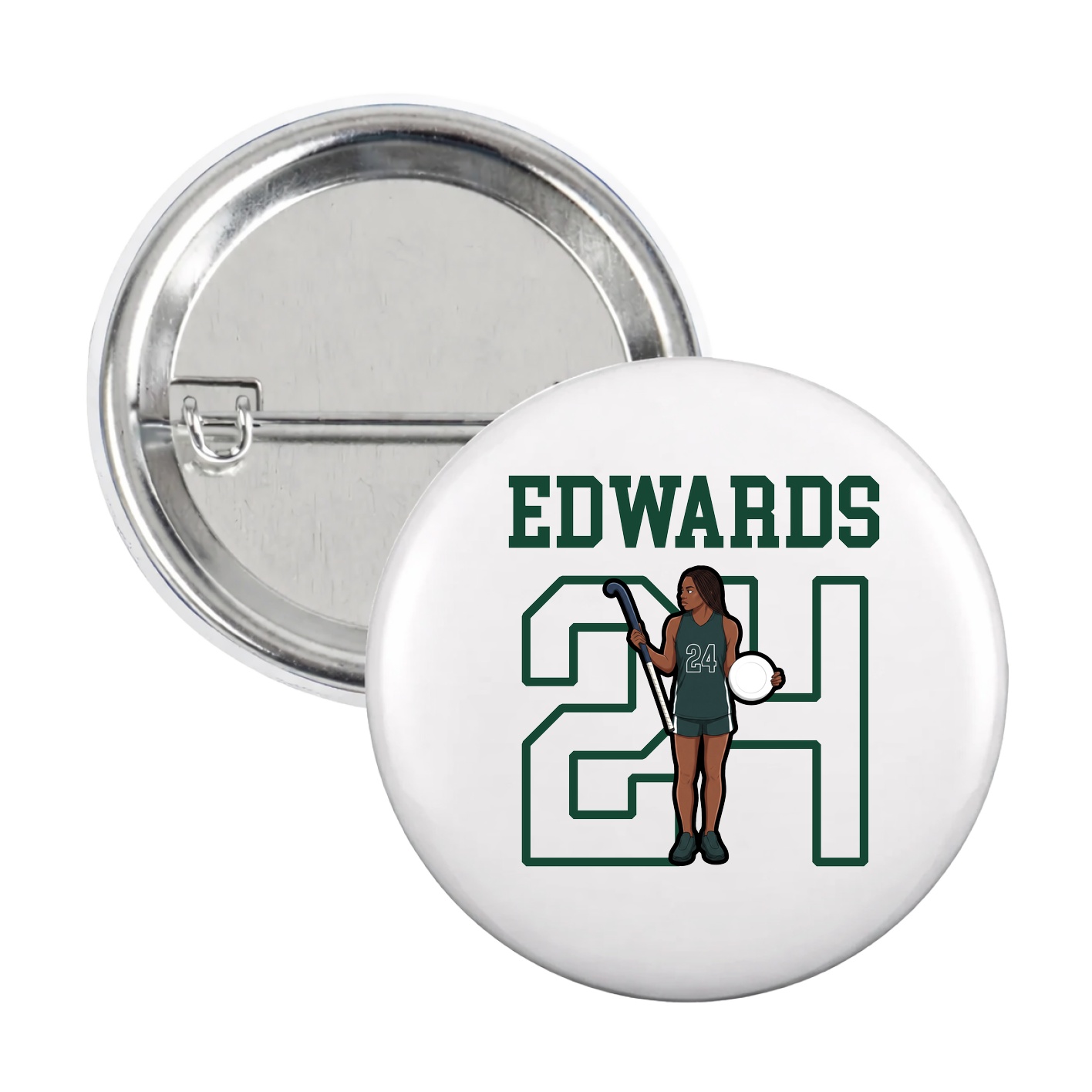 Game Day Button — Shirsey in White