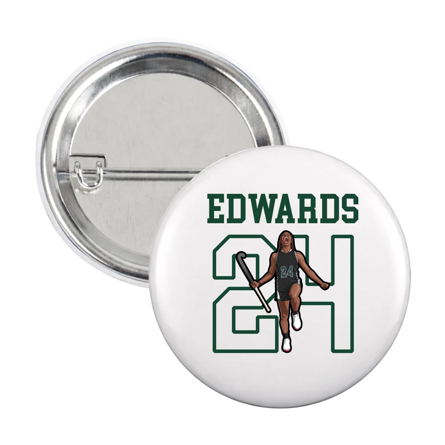 Game Day Button — Shirsey in White