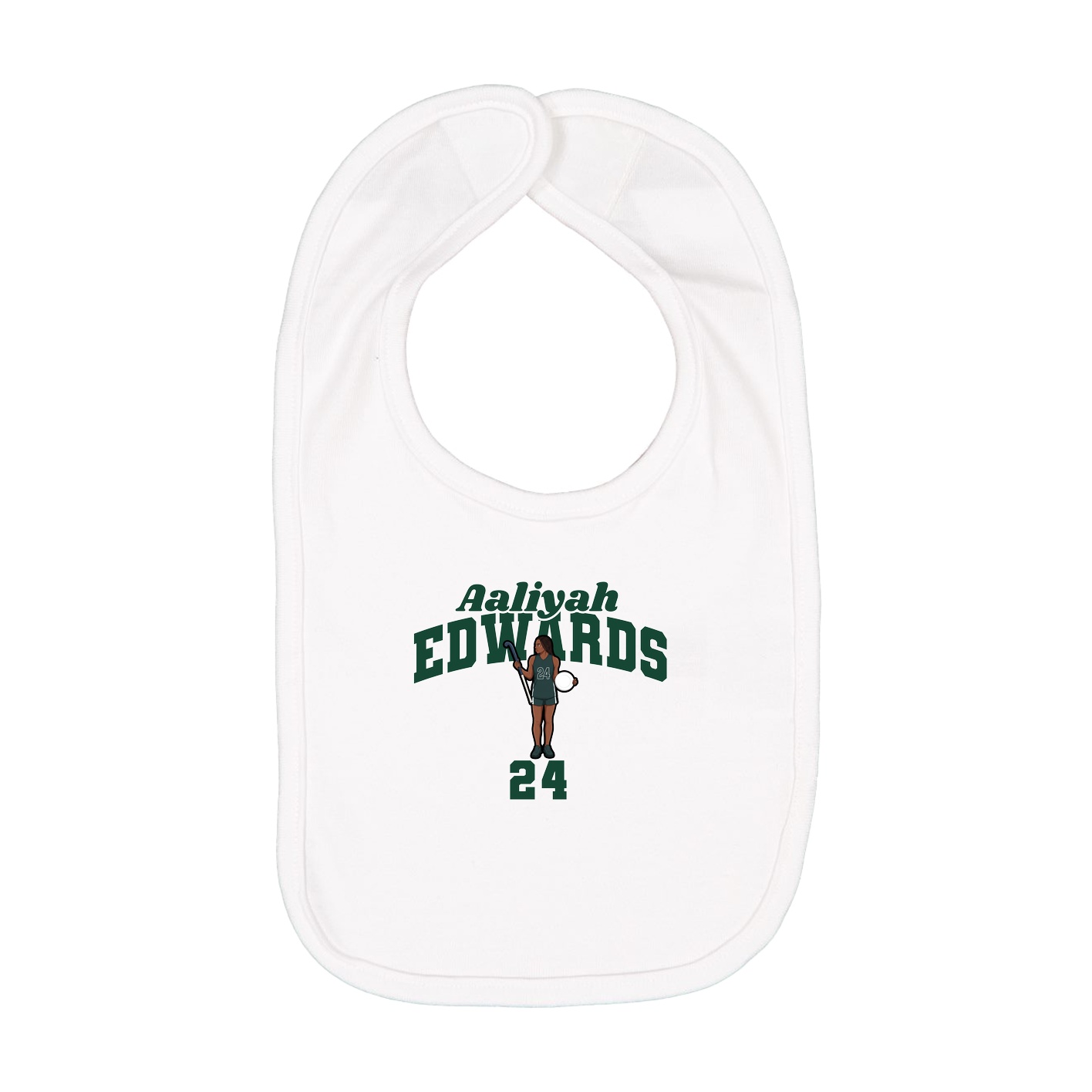 Infant Bib — Signature Arch in White
