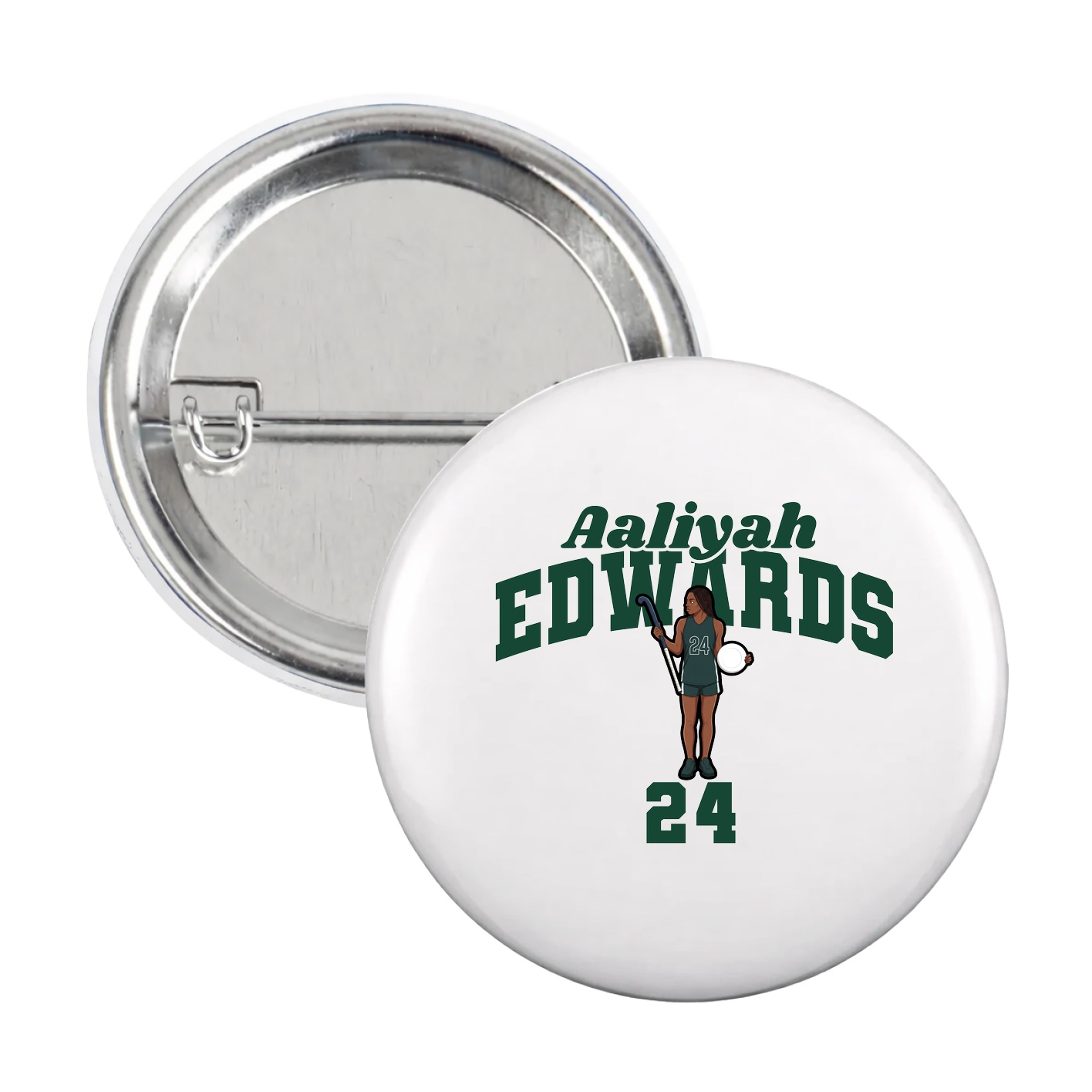 Game Day Button — Signature Arch in White