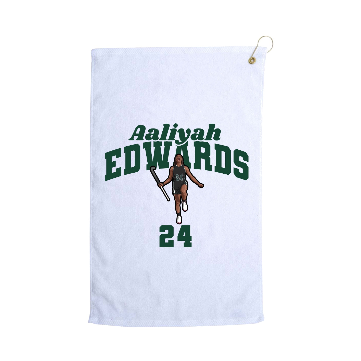 Golf Towel — Signature Arch in White