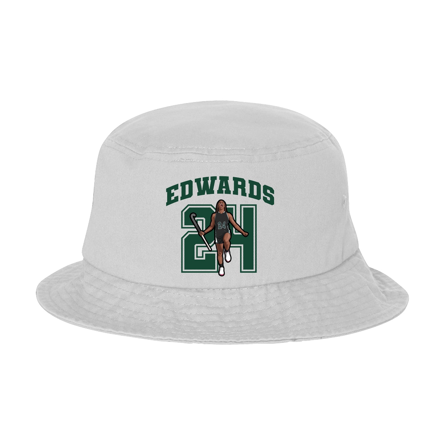 Bucket Cap — Number in White