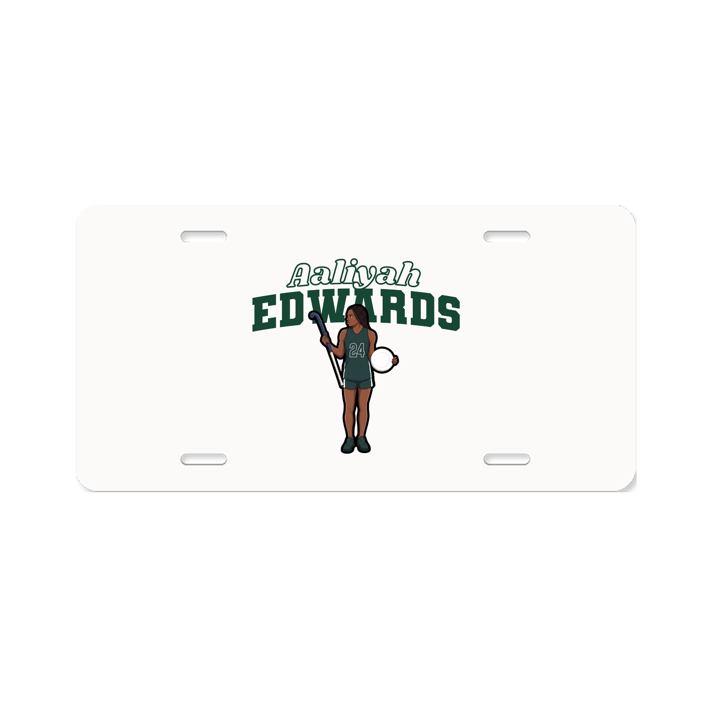 License Plate — Name Arch in Classic