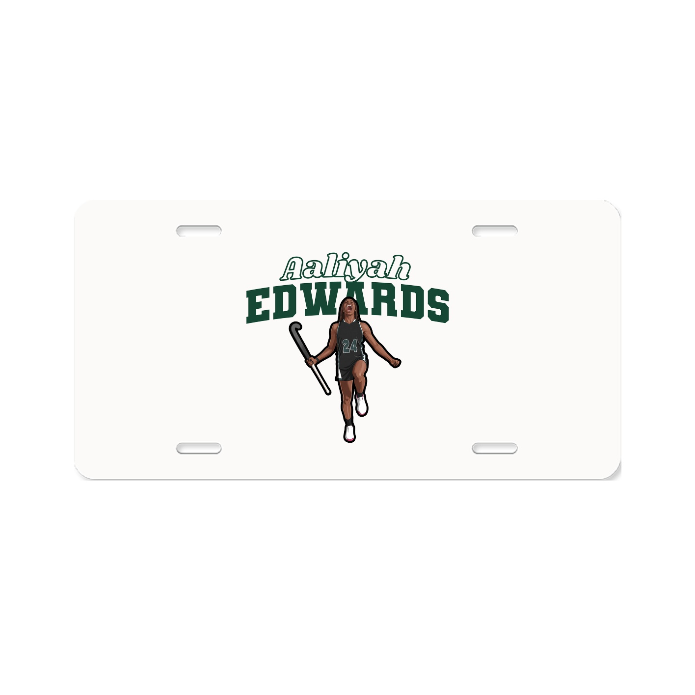 License Plate — Name Arch in Classic