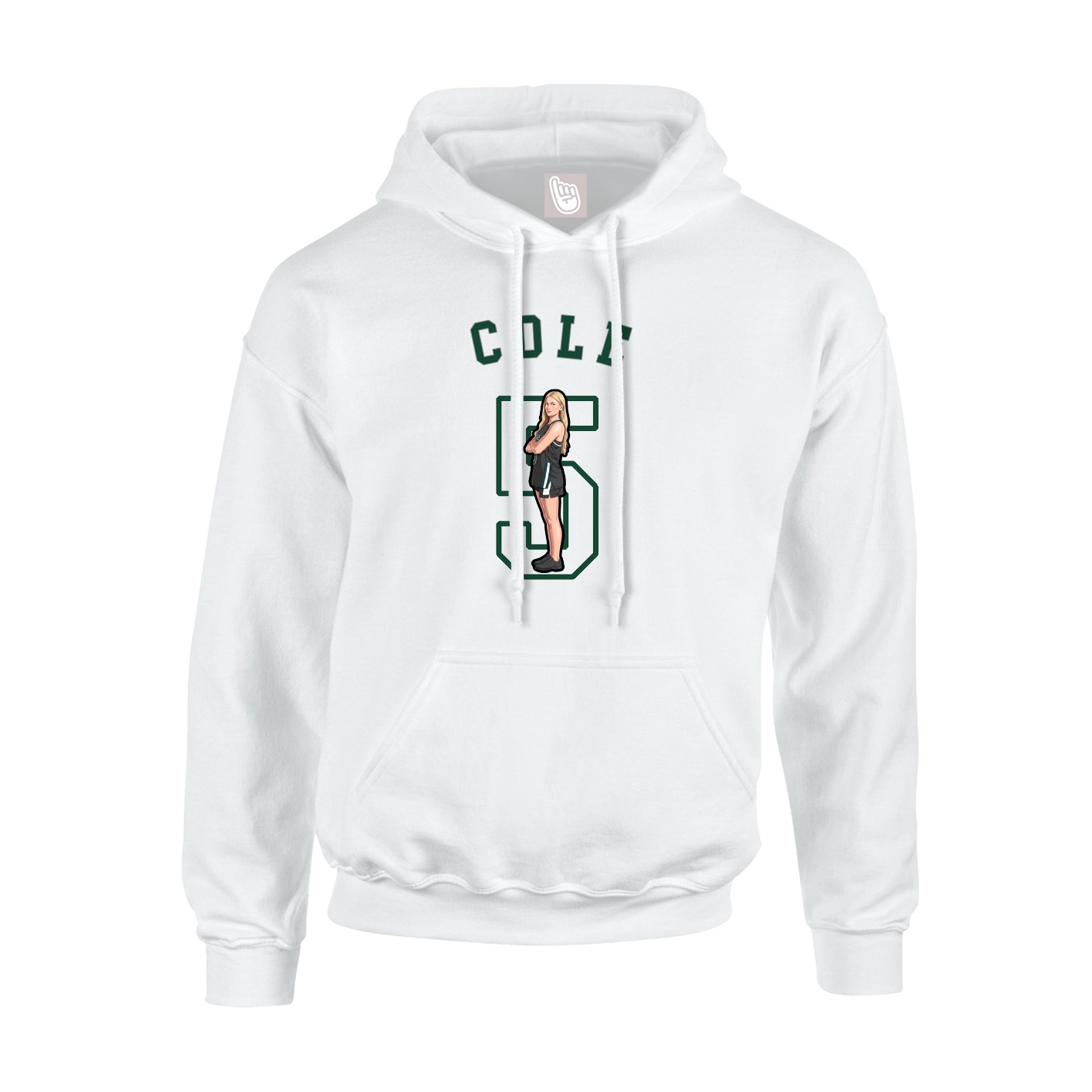 Youth Hoodie — Shirsey Arch in White