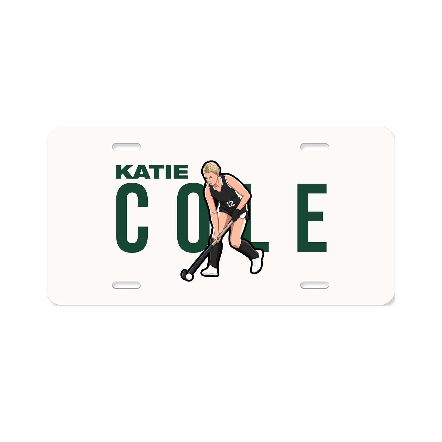License Plate — Player Name in Classic