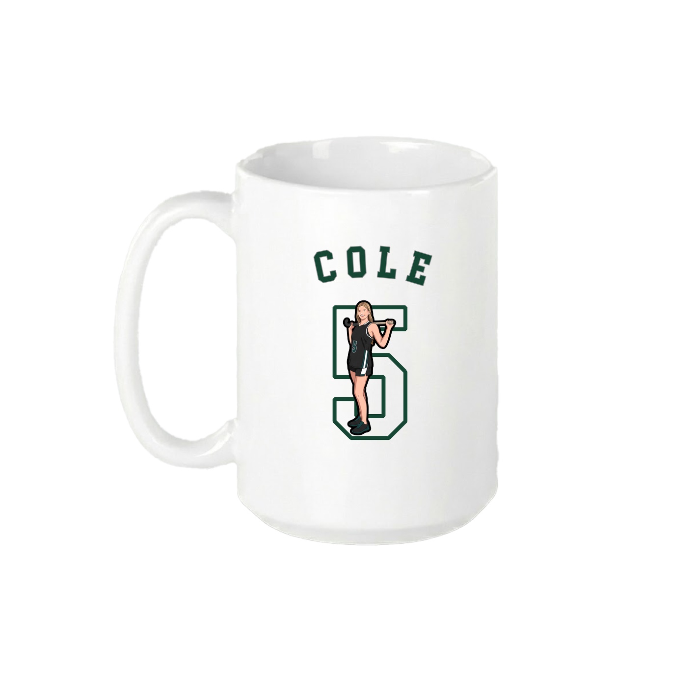 15oz Coffee Mug — Shirsey Arch in White