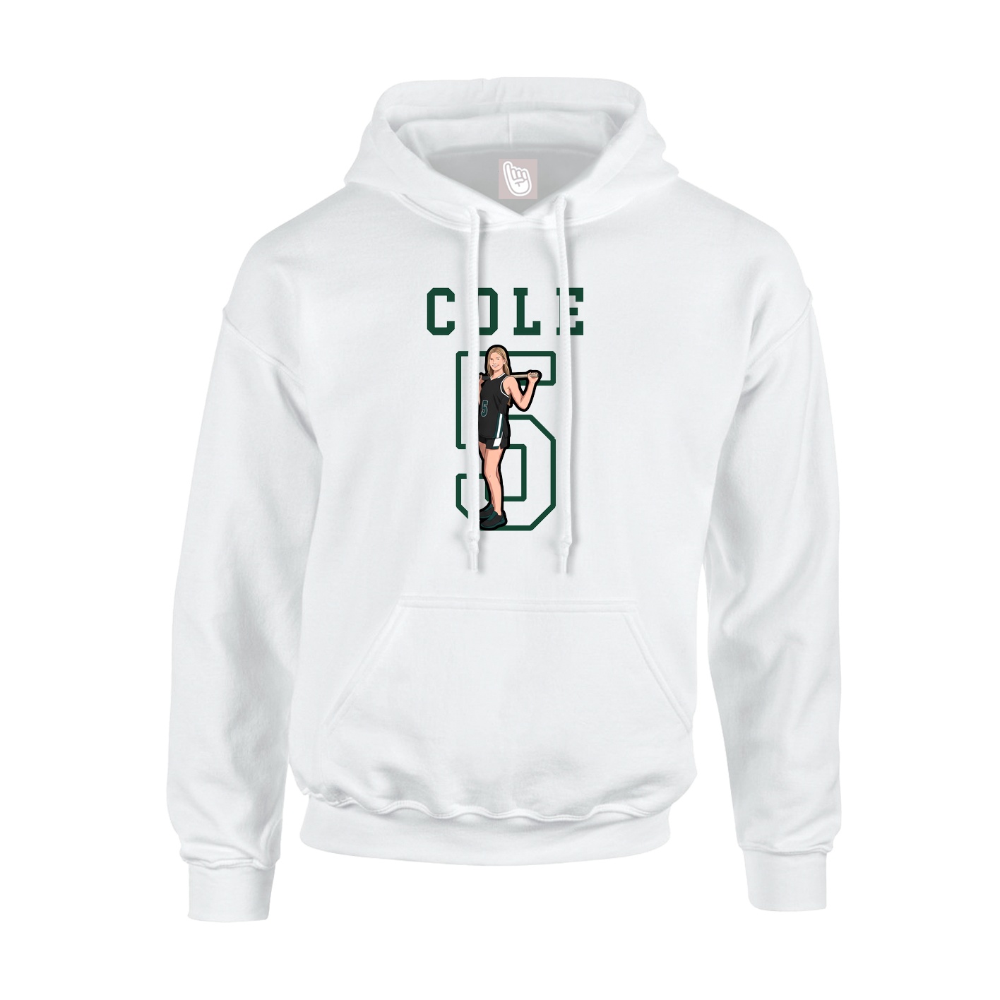 Hoodie — Shirsey in White