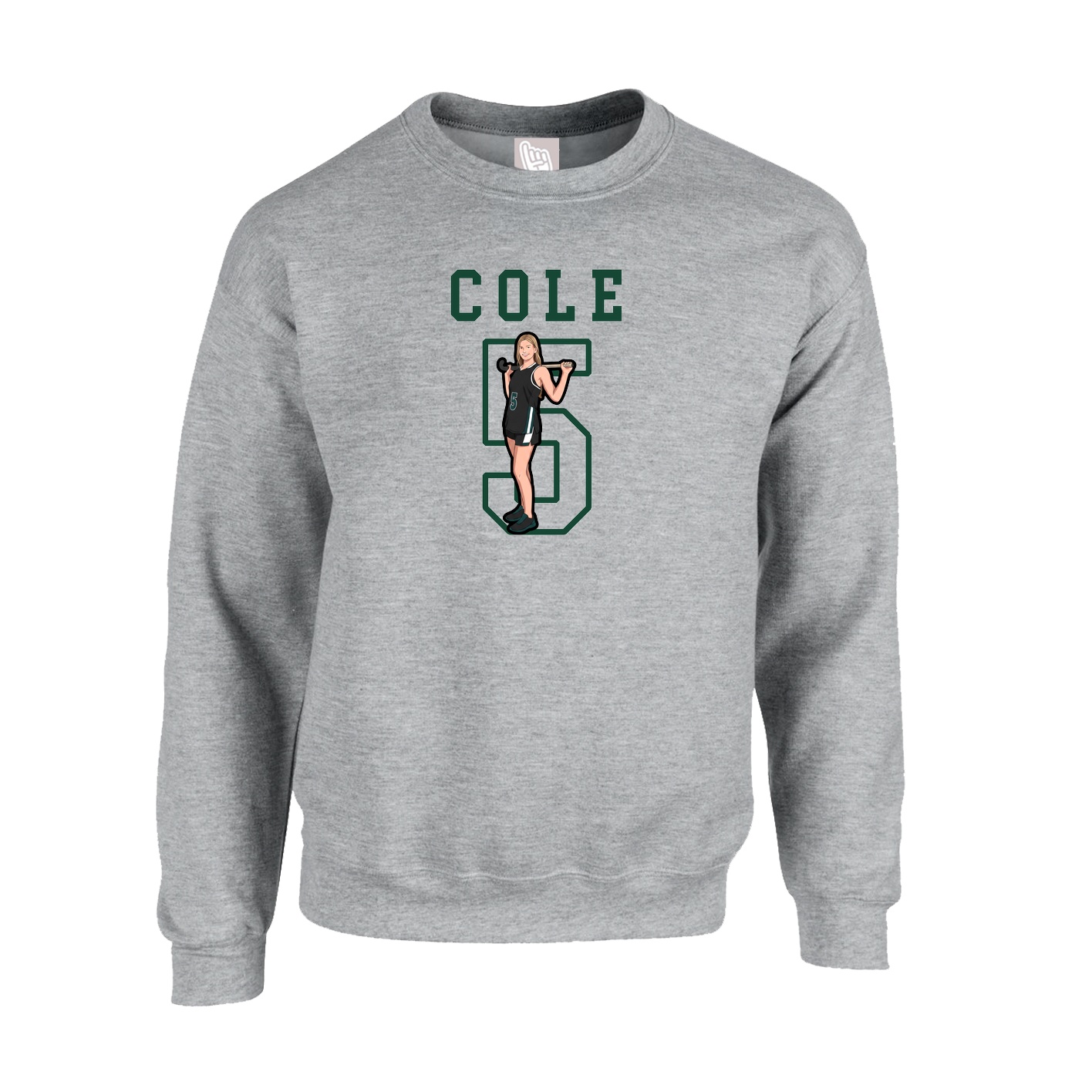 Fleece Crew — Shirsey in Grey