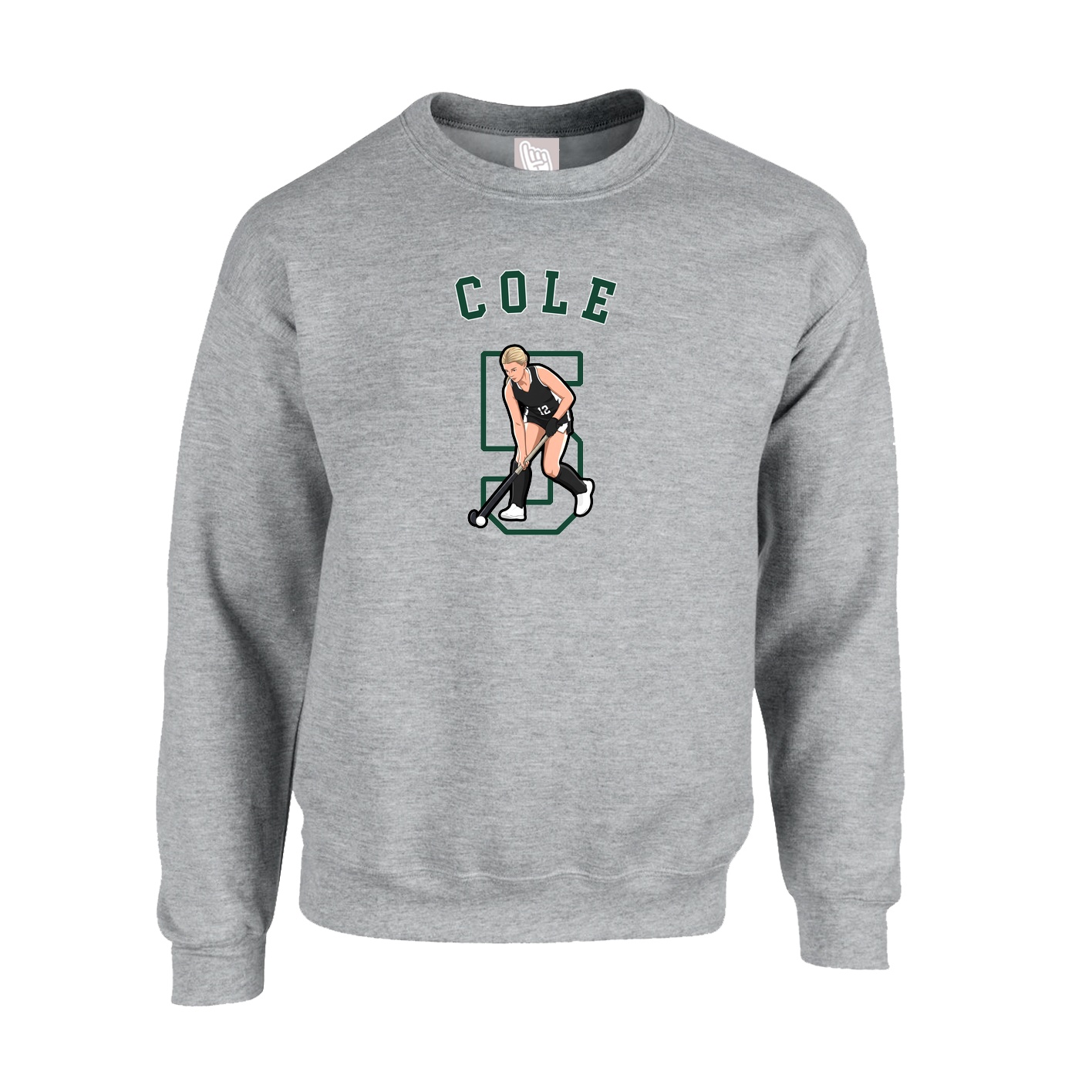 Fleece Crew — Shirsey Arch in Grey