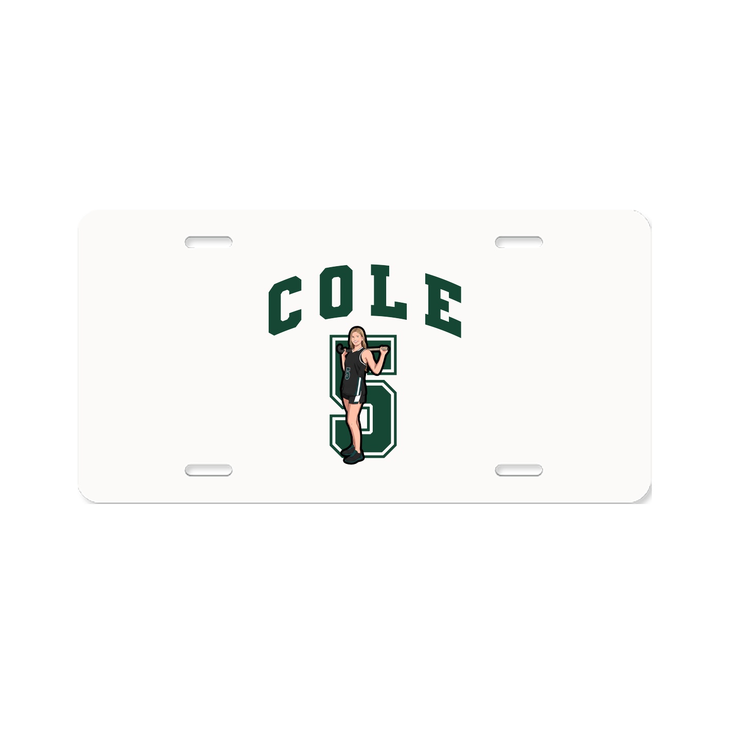 License Plate — Number in Classic