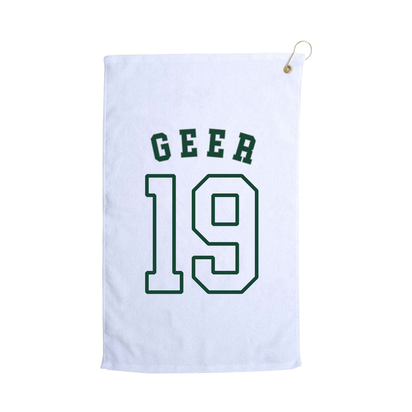 Golf Towel — Shirsey Arch in White