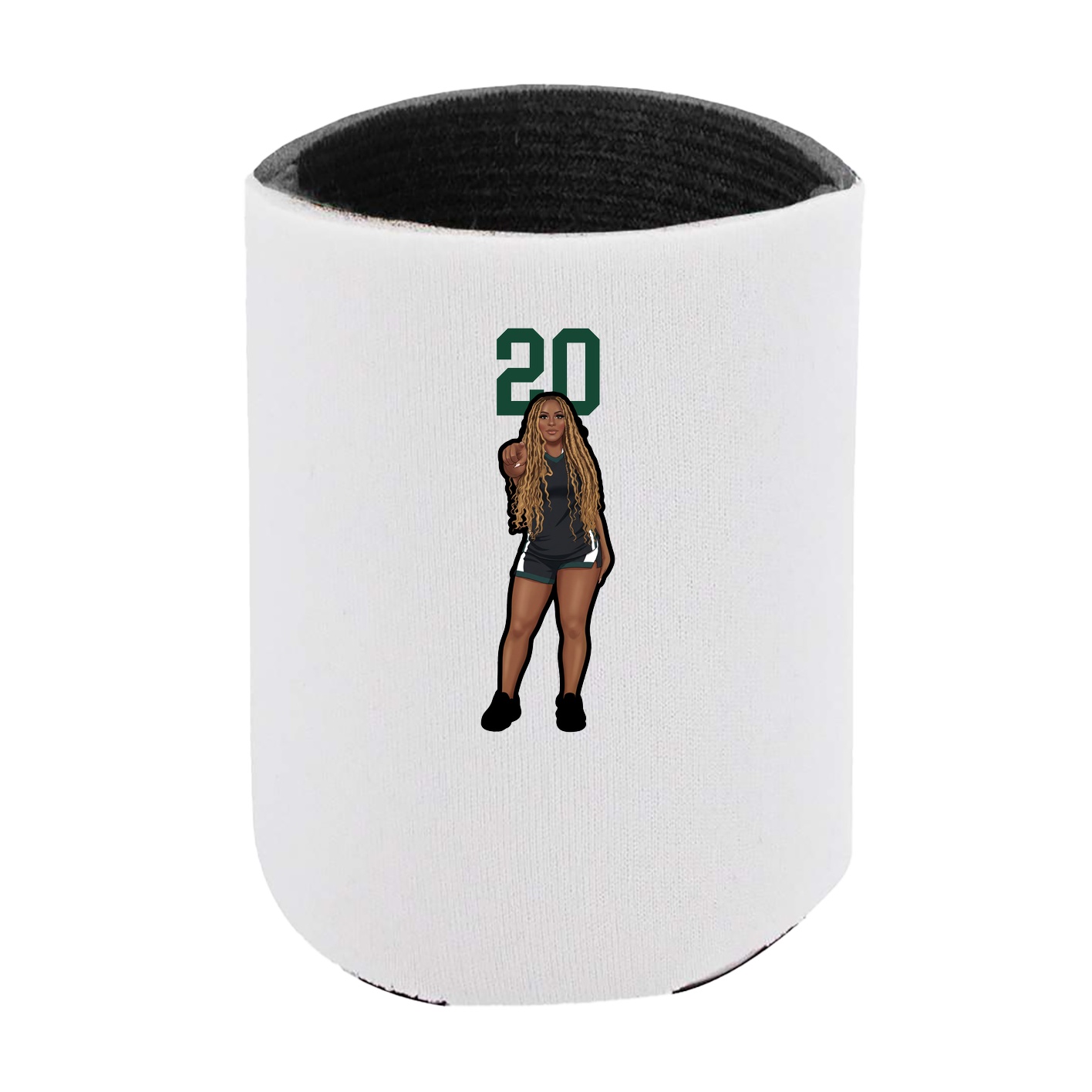 Can Holder — Number Top in White