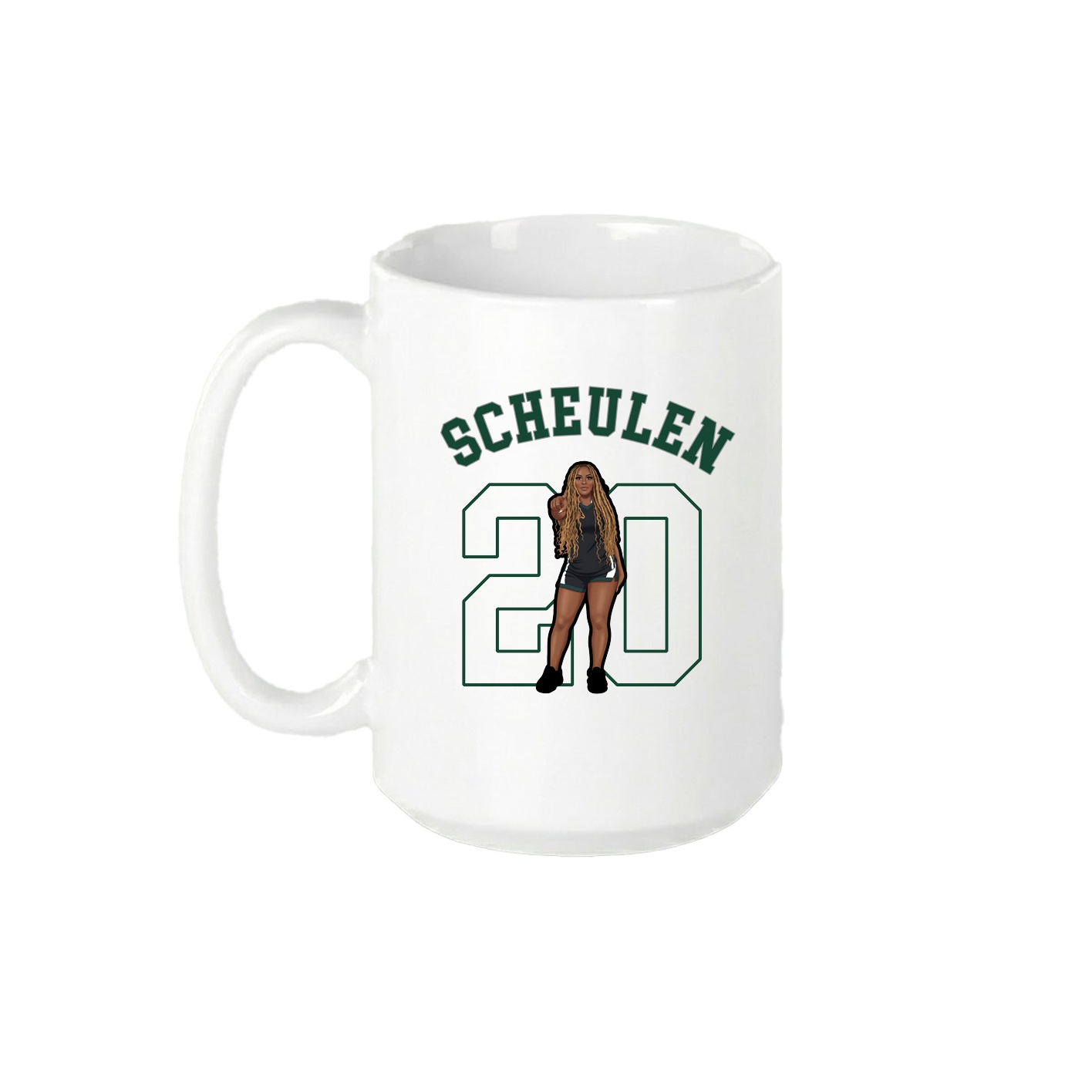 15oz Coffee Mug — Shirsey Arch in White