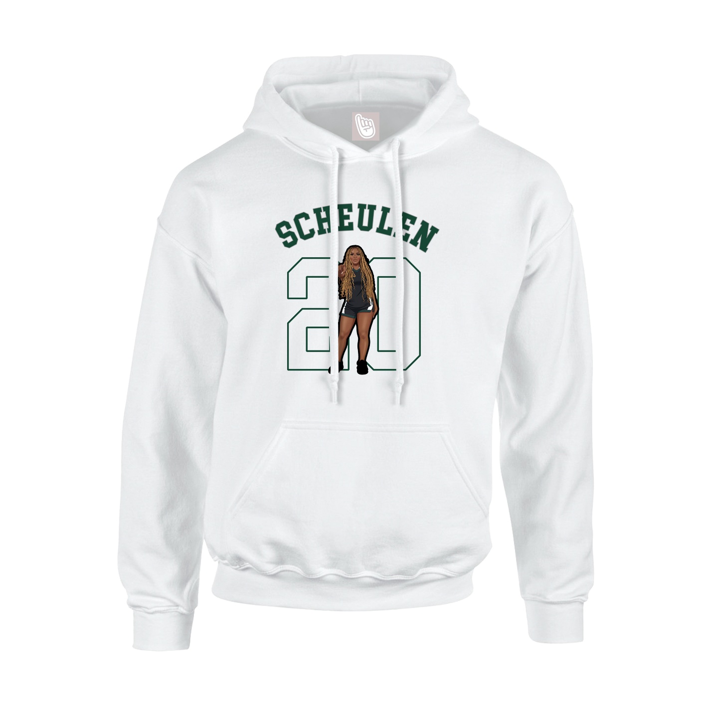 Hoodie — Shirsey Arch in White
