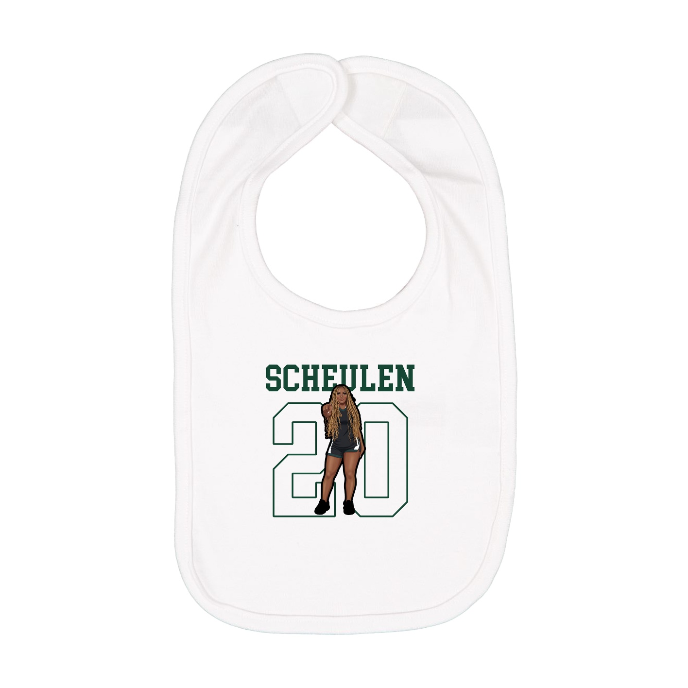 Infant Bib — Shirsey in White