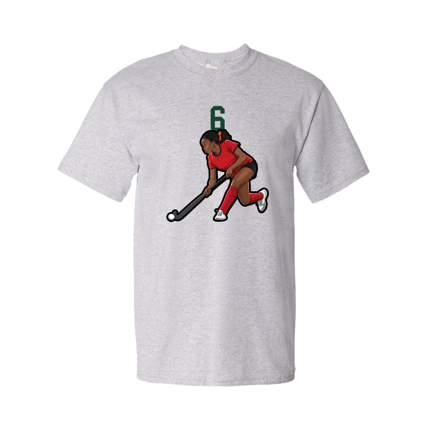 Youth Tee — Number Top in Grey