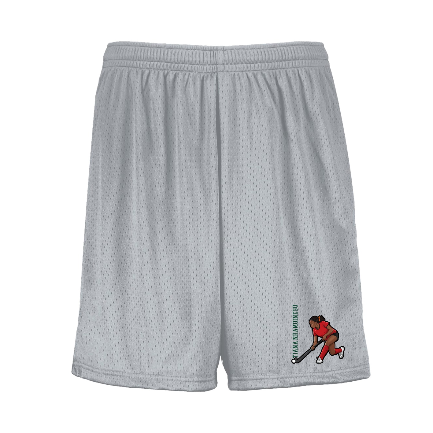 Shorts — Name Vertical in Silver