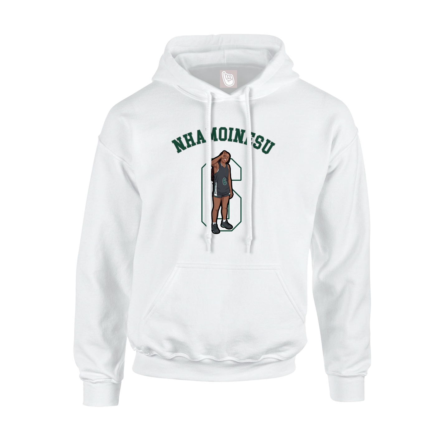 Youth Hoodie — Shirsey Arch in White