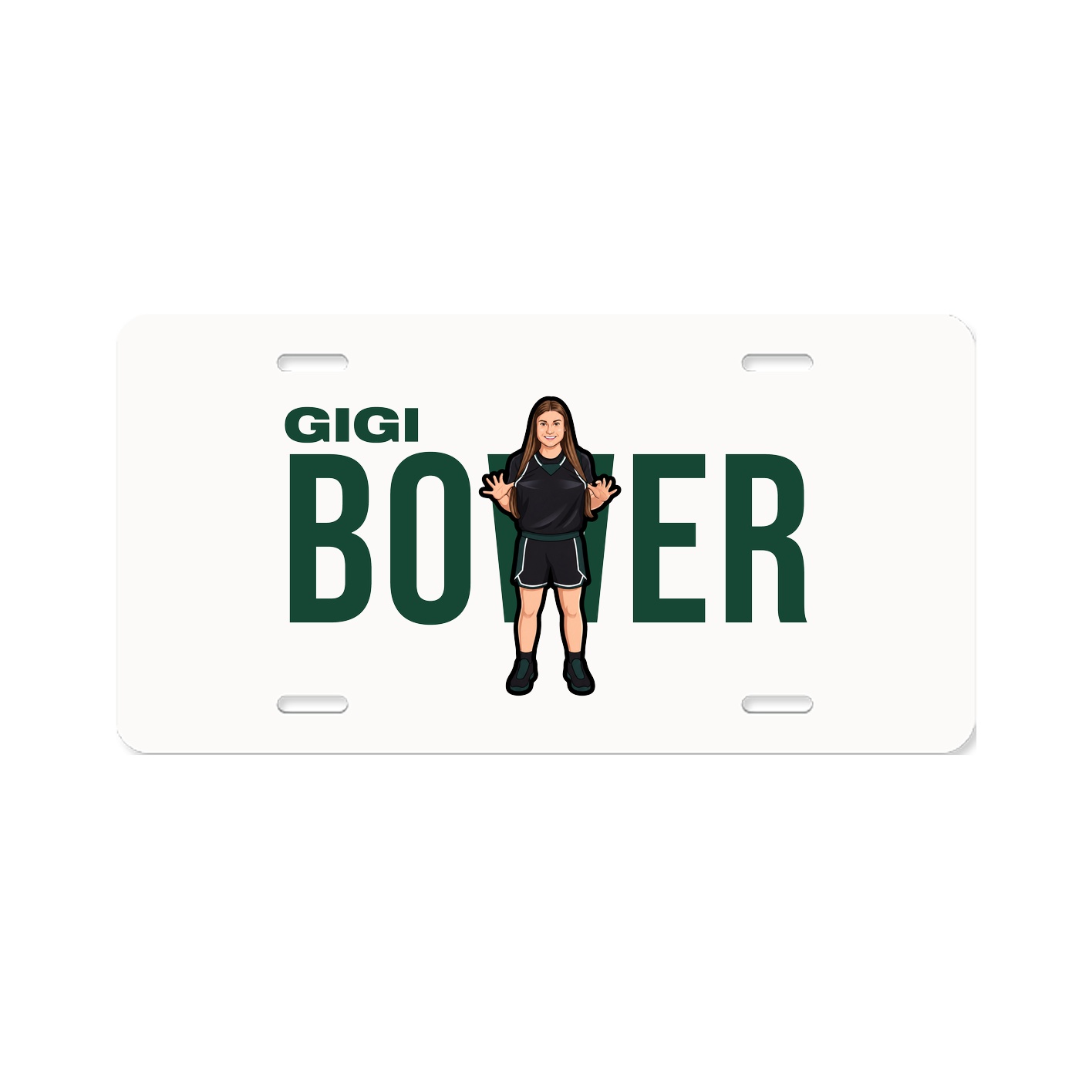 License Plate — Player Name in Classic