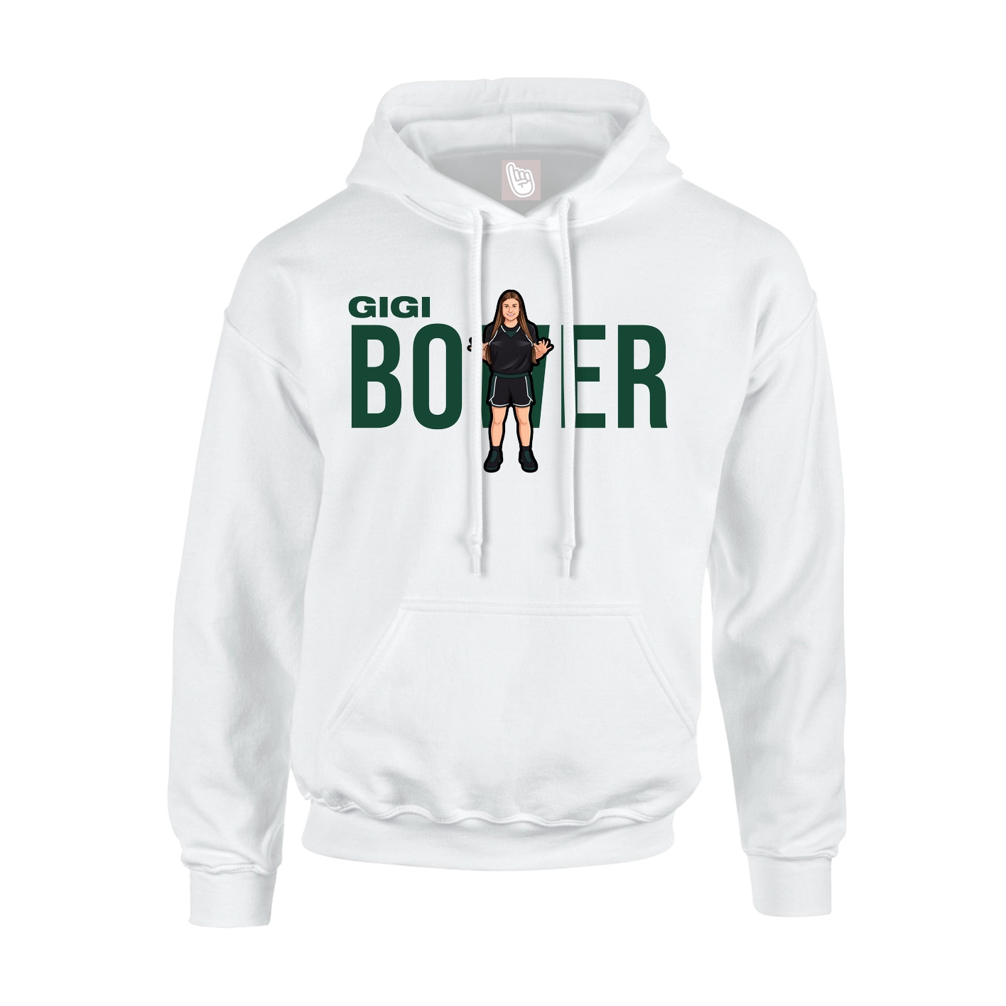 Hoodie — Player Name in White