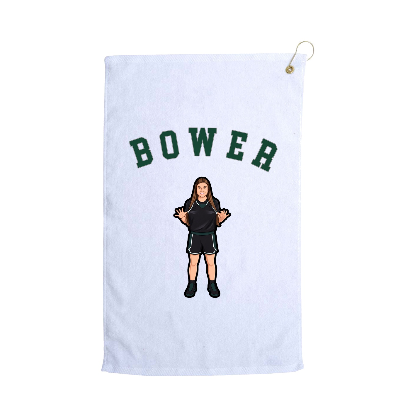 Golf Towel — Shirsey Arch in White